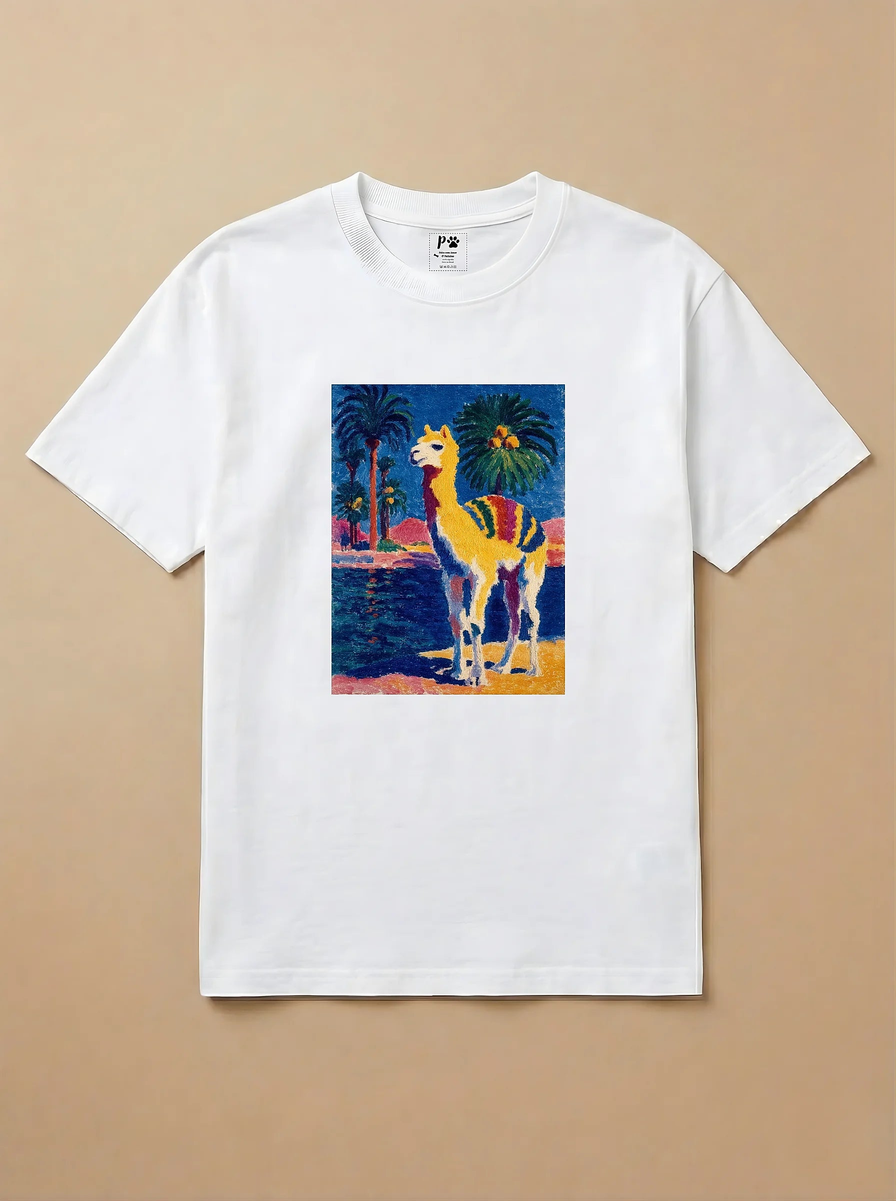 Camisa Fauvismo - Camelo
