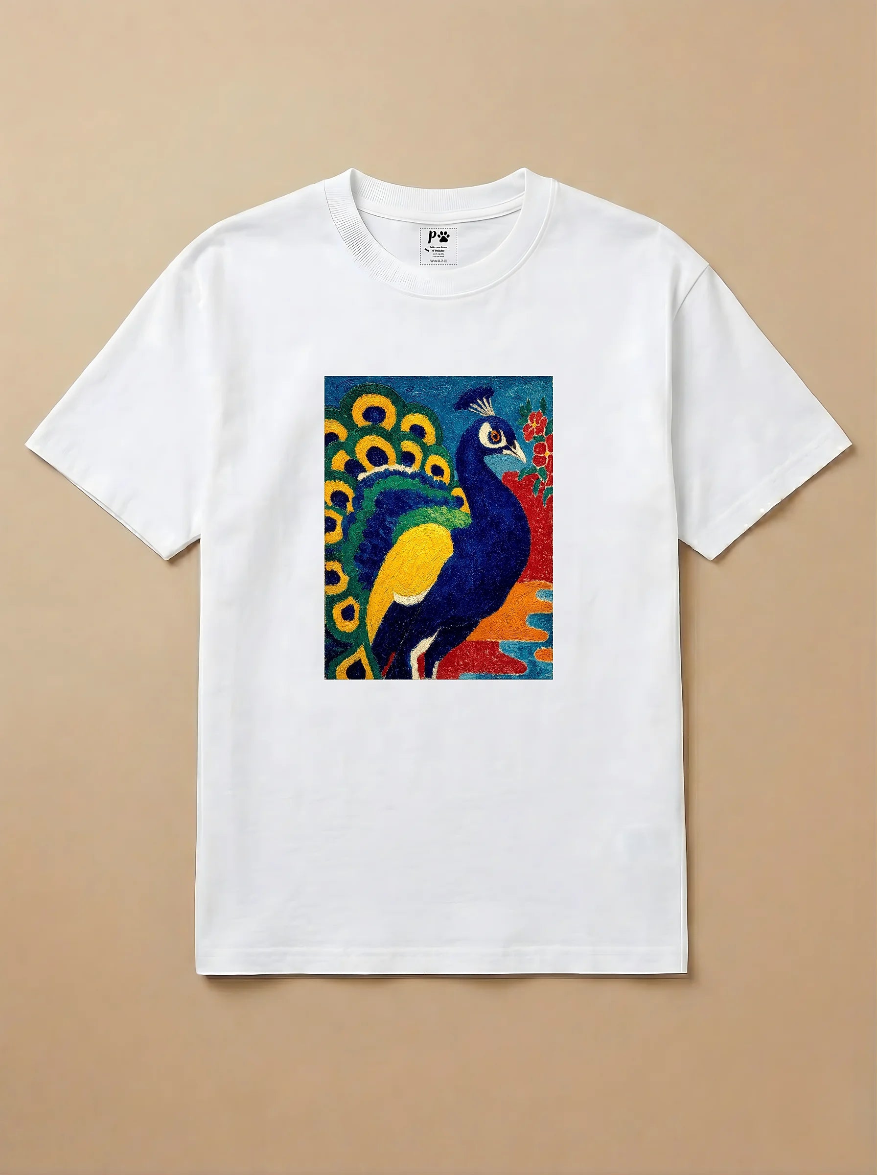 Camisa Fauvismo - Pavão