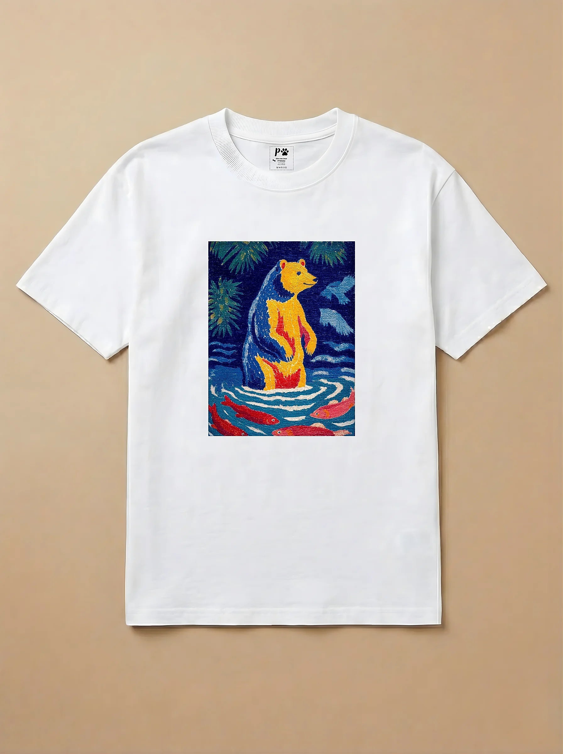 Camisa Fauvismo - Urso Marrom