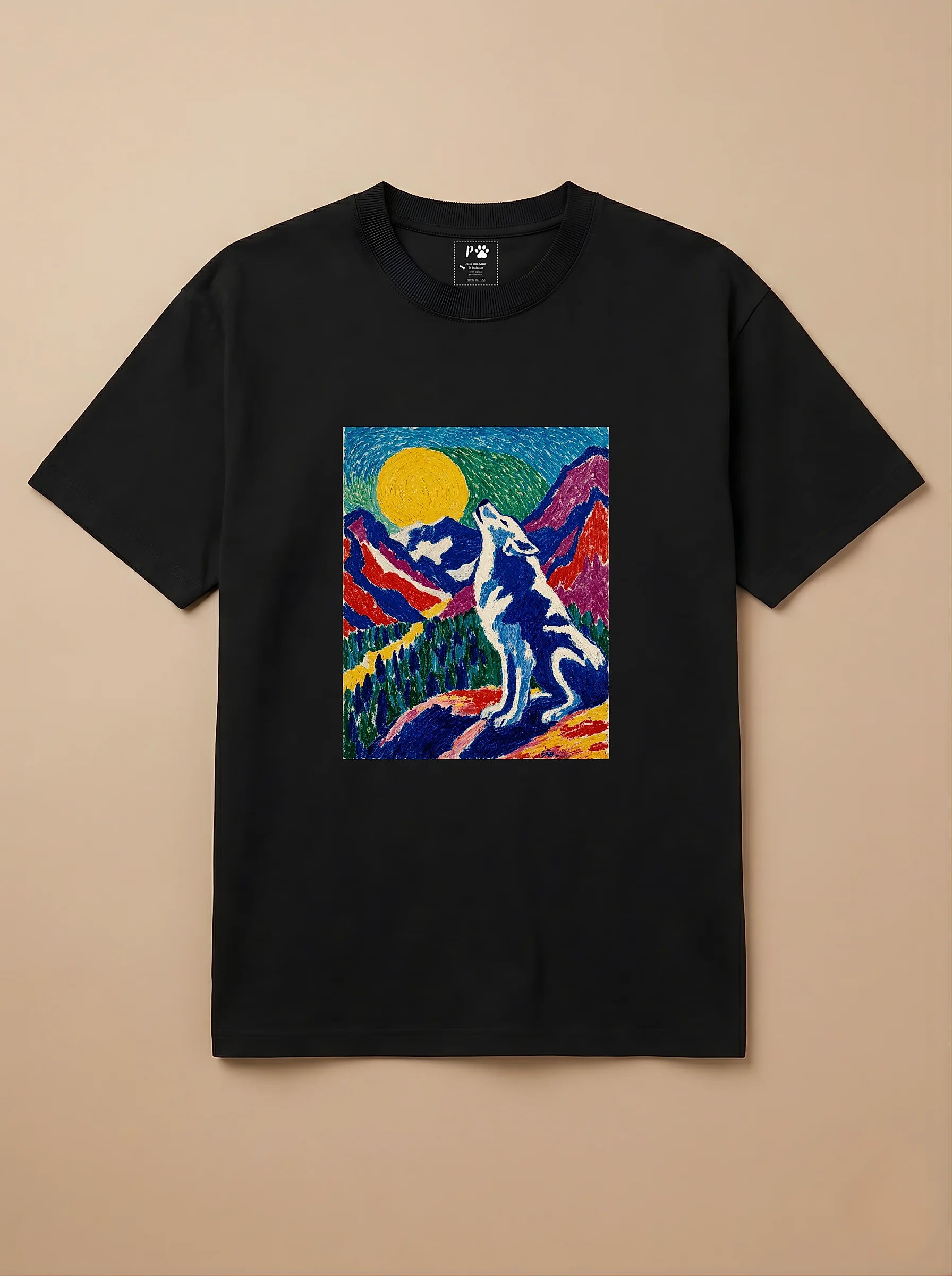 Camisa Fauvismo - Lobo