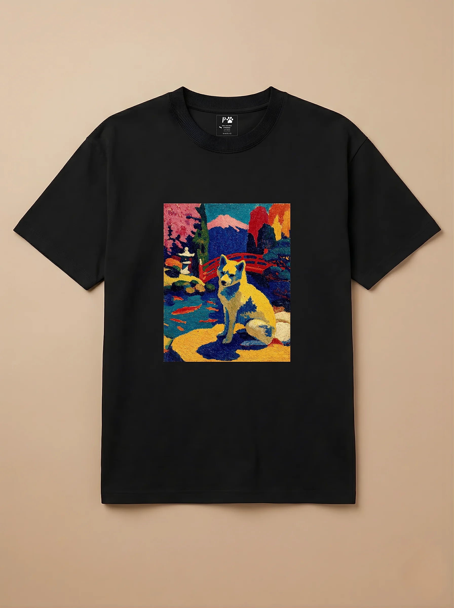 Camisa Fauvismo - Shiba Inu