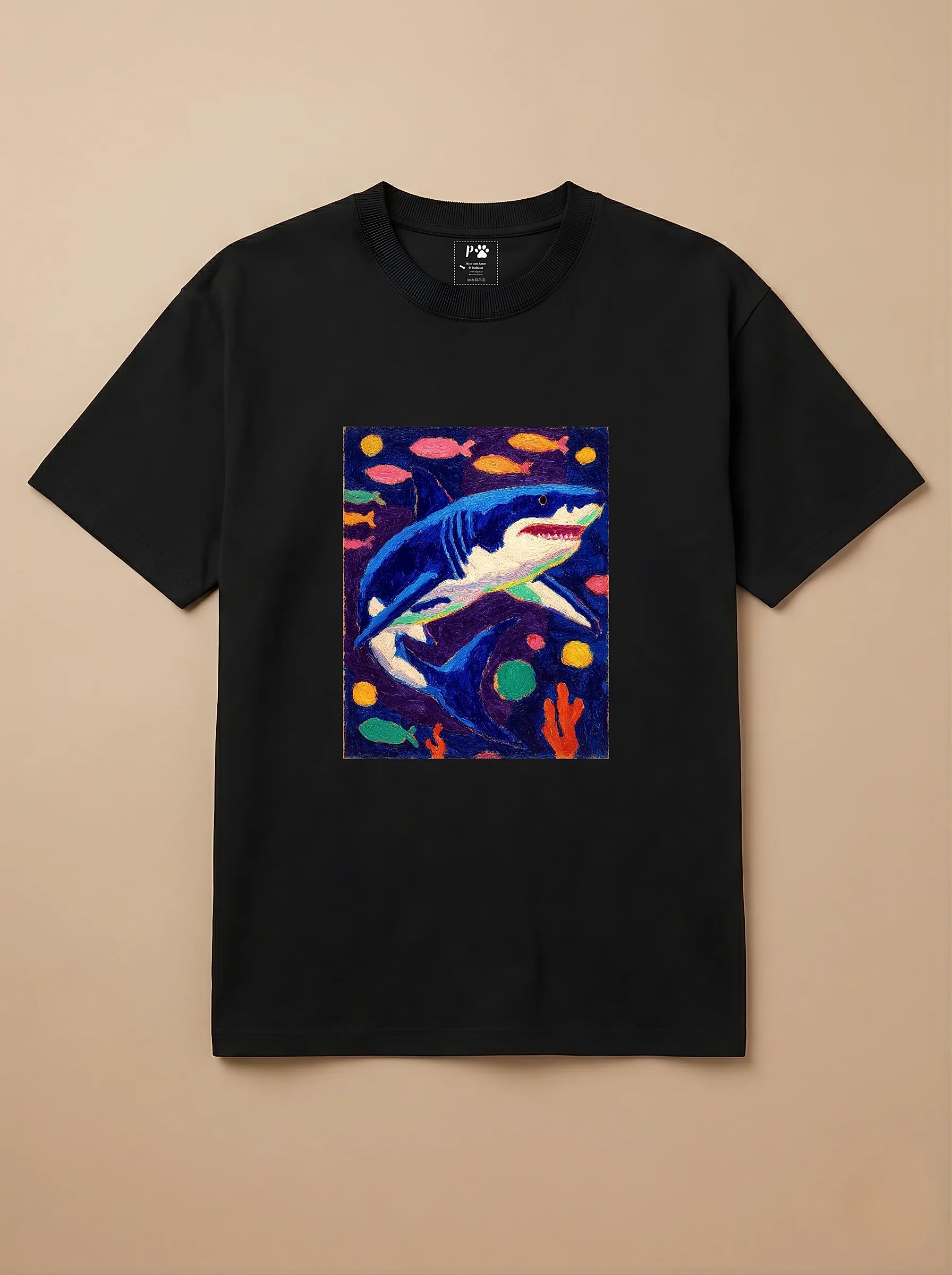 Camisa Fauvismo - Tubarão