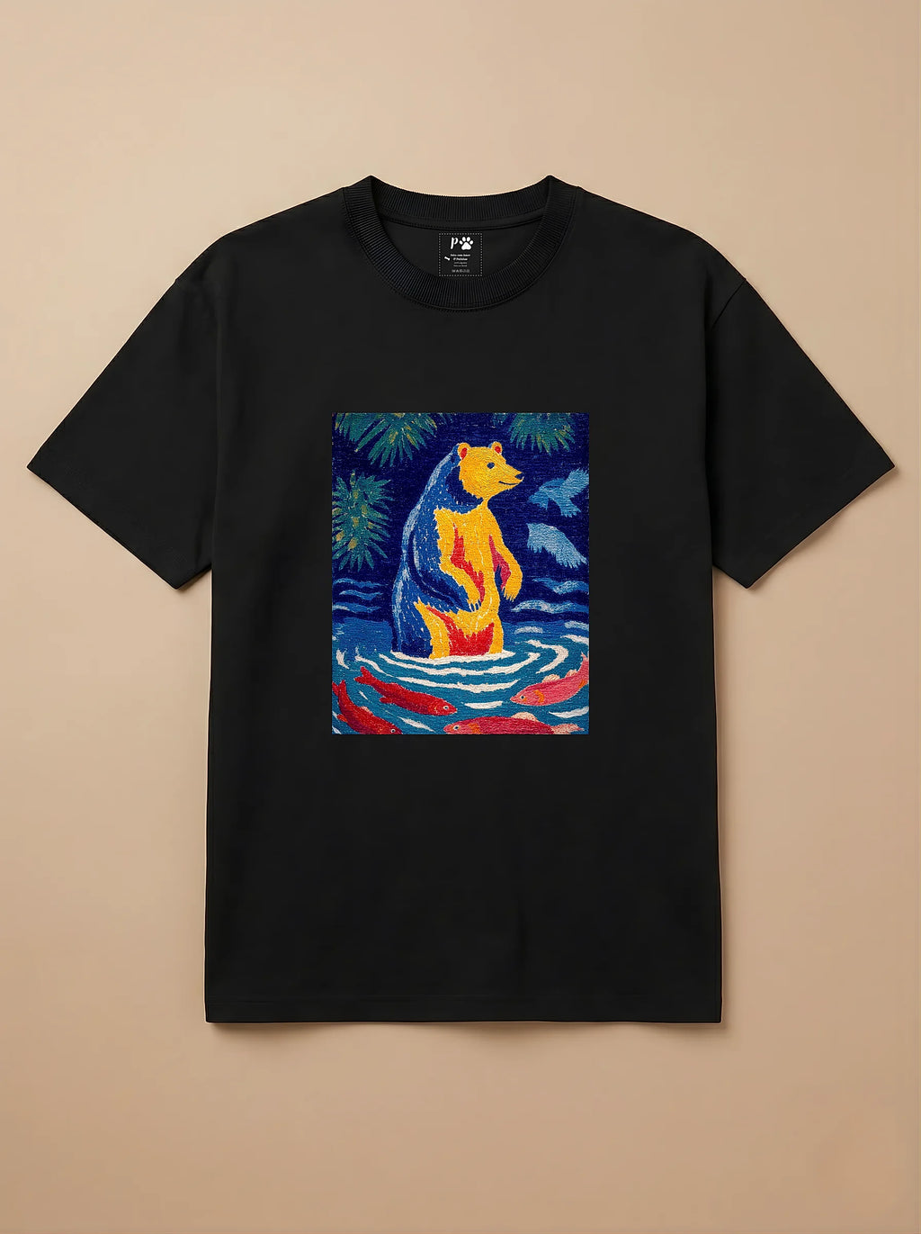 Camisa Fauvismo - Urso Marrom