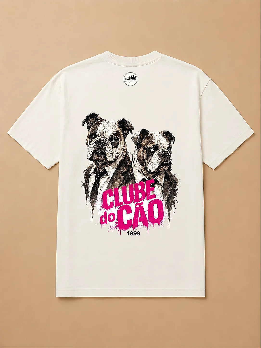 Camisa Oversized Clube do Cão - Bulldog Inglês