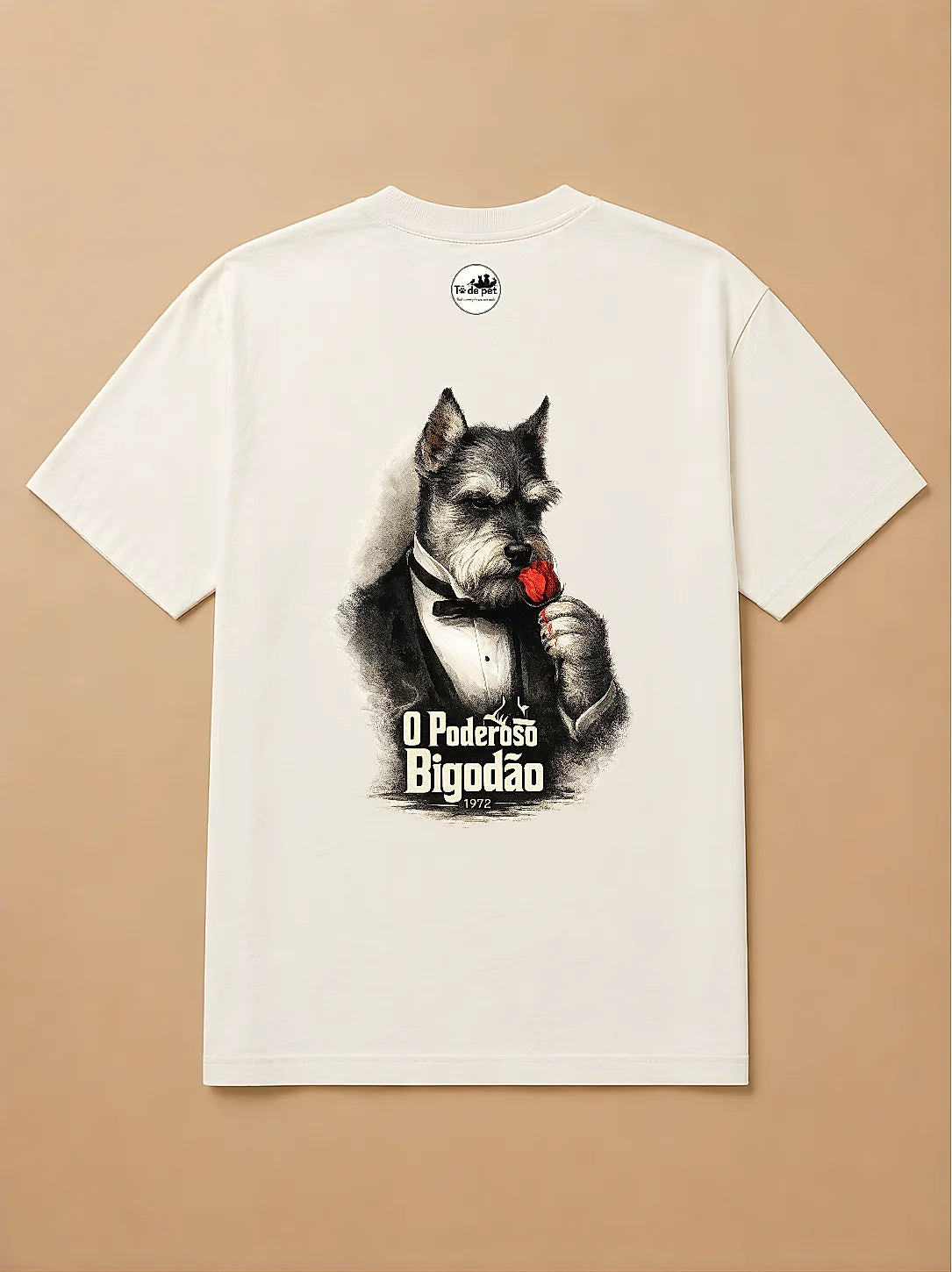Camisa Oversized O Poderoso Bigodão  - Schnauzer