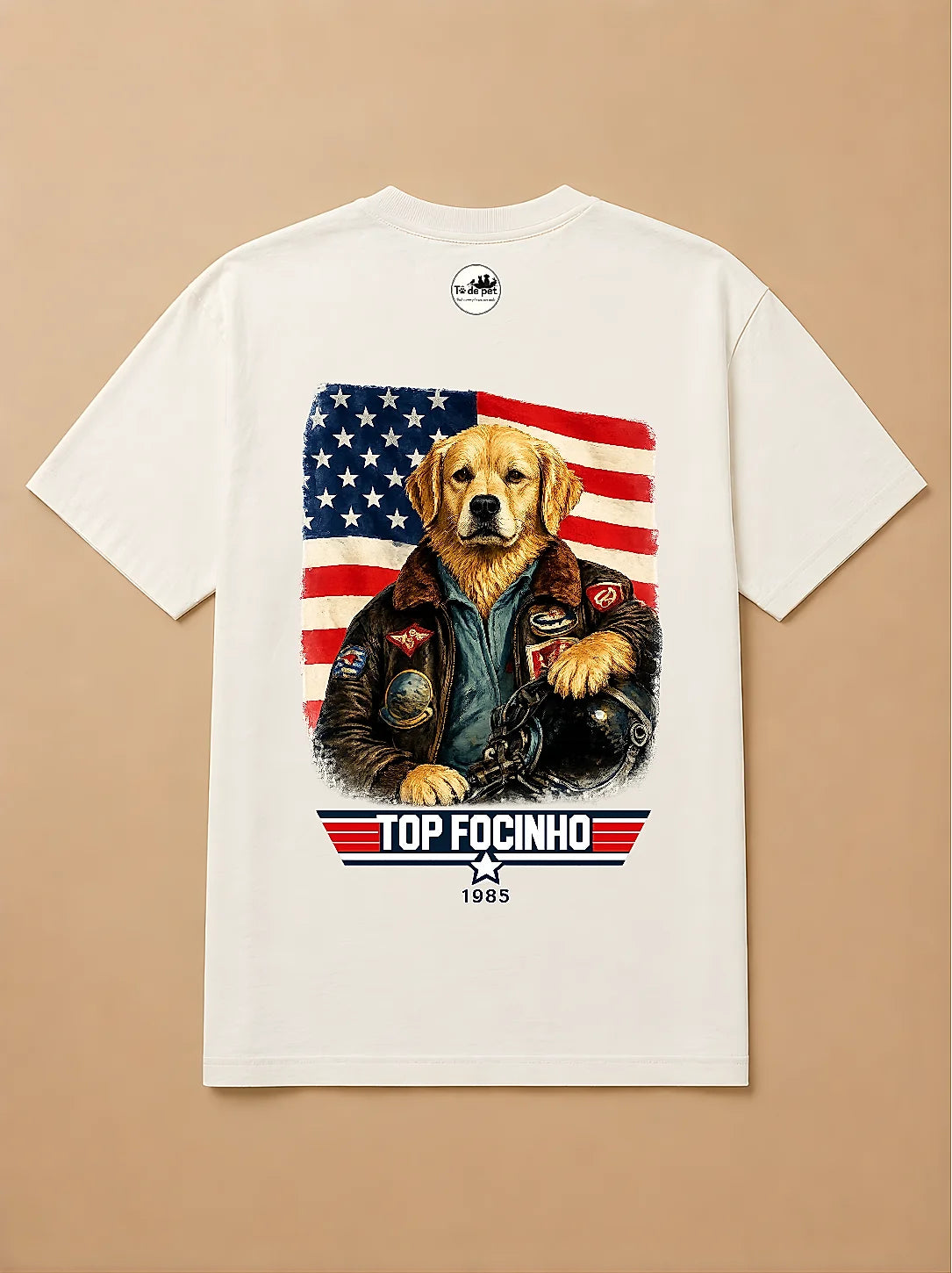 Camisa Oversized Top Focinho - Golden