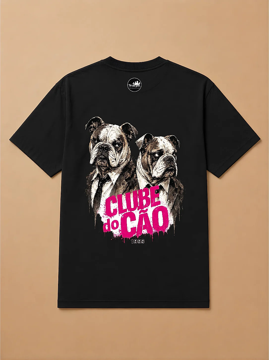 Camisa Oversized Clube do Cão - Bulldog Inglês