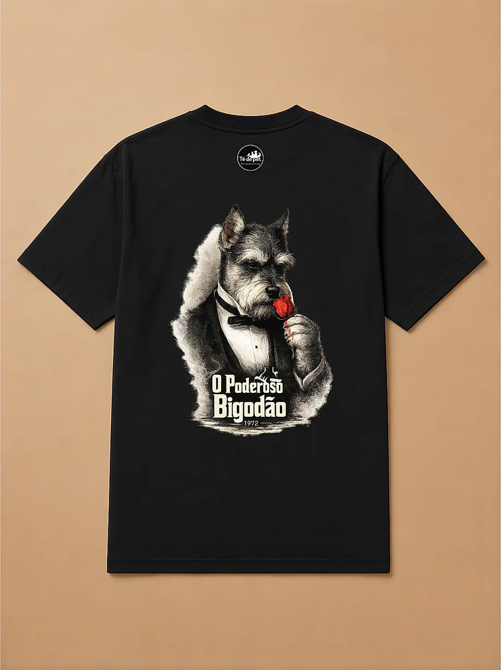 Camisa Oversized O Poderoso Bigodão  - Schnauzer