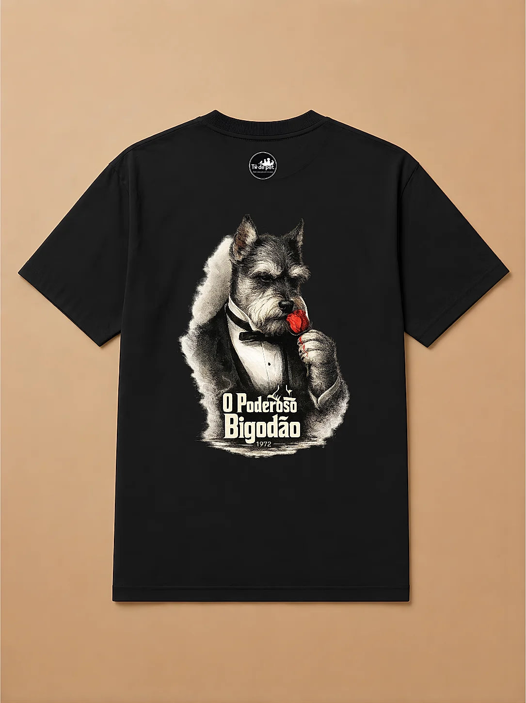Camisa Oversized O Poderoso Bigodão  - Schnauzer