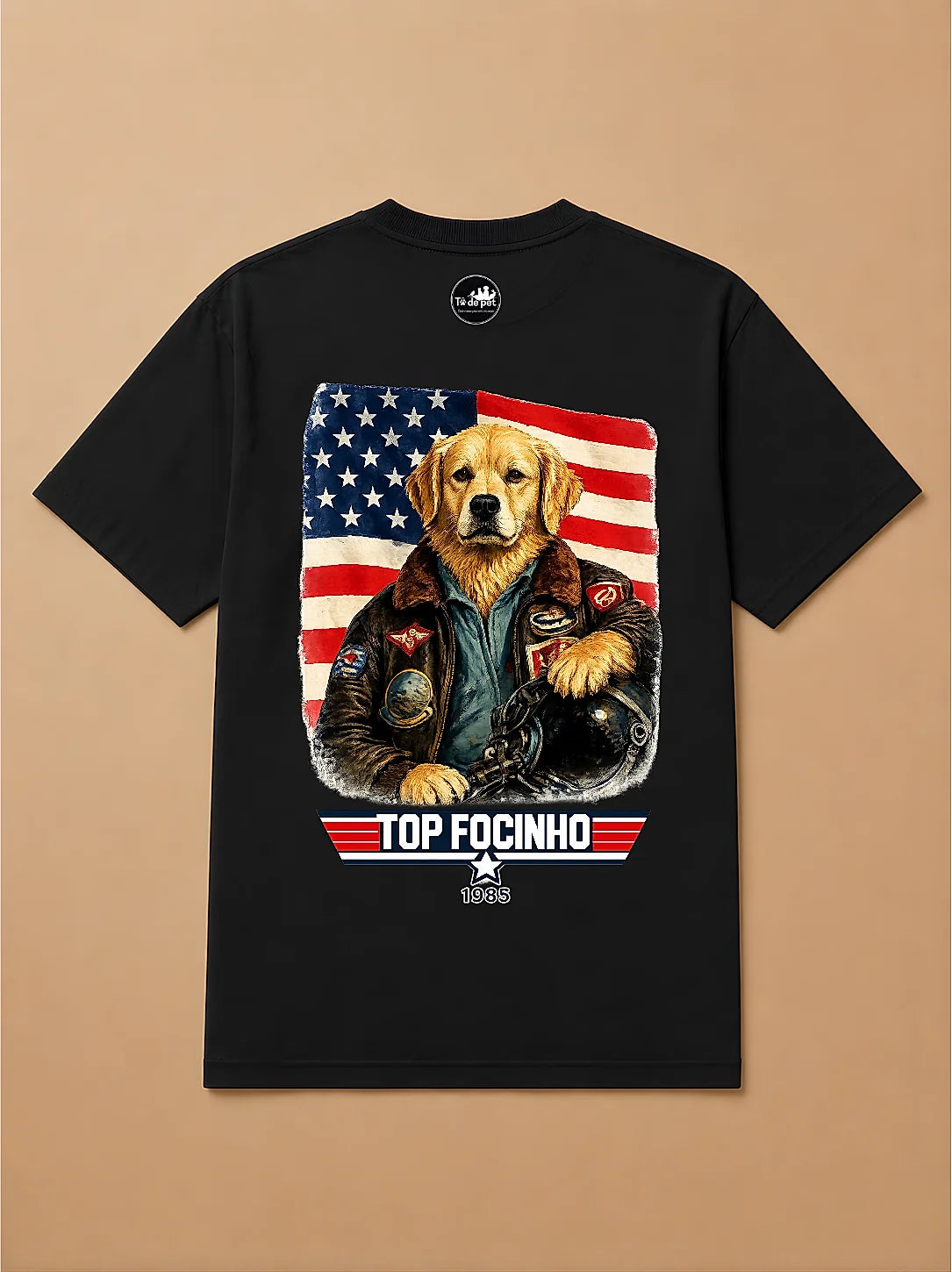 Camisa Oversized Top Focinho - Golden