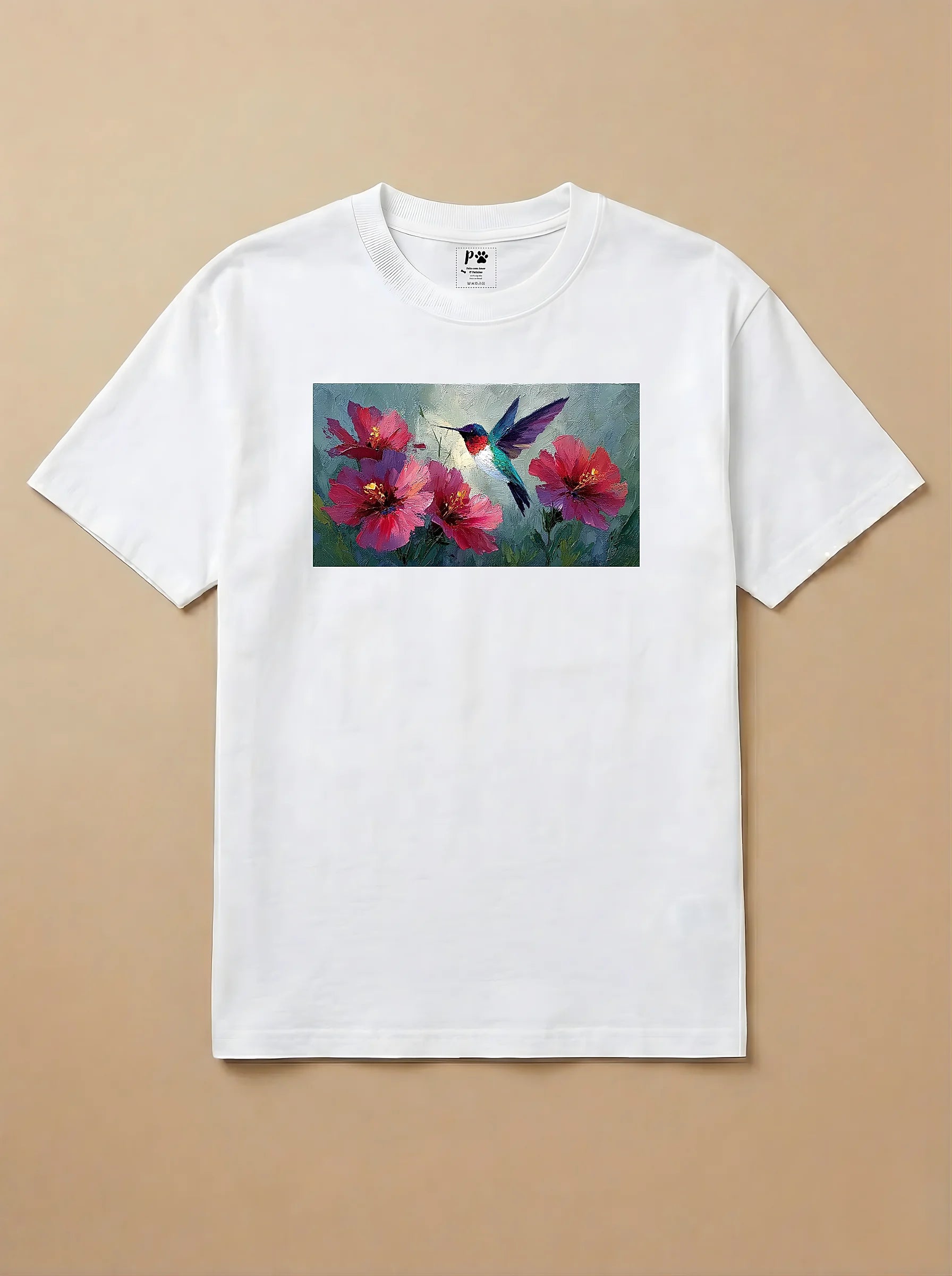 Camisa Pets em Impasto - Beija Flor
