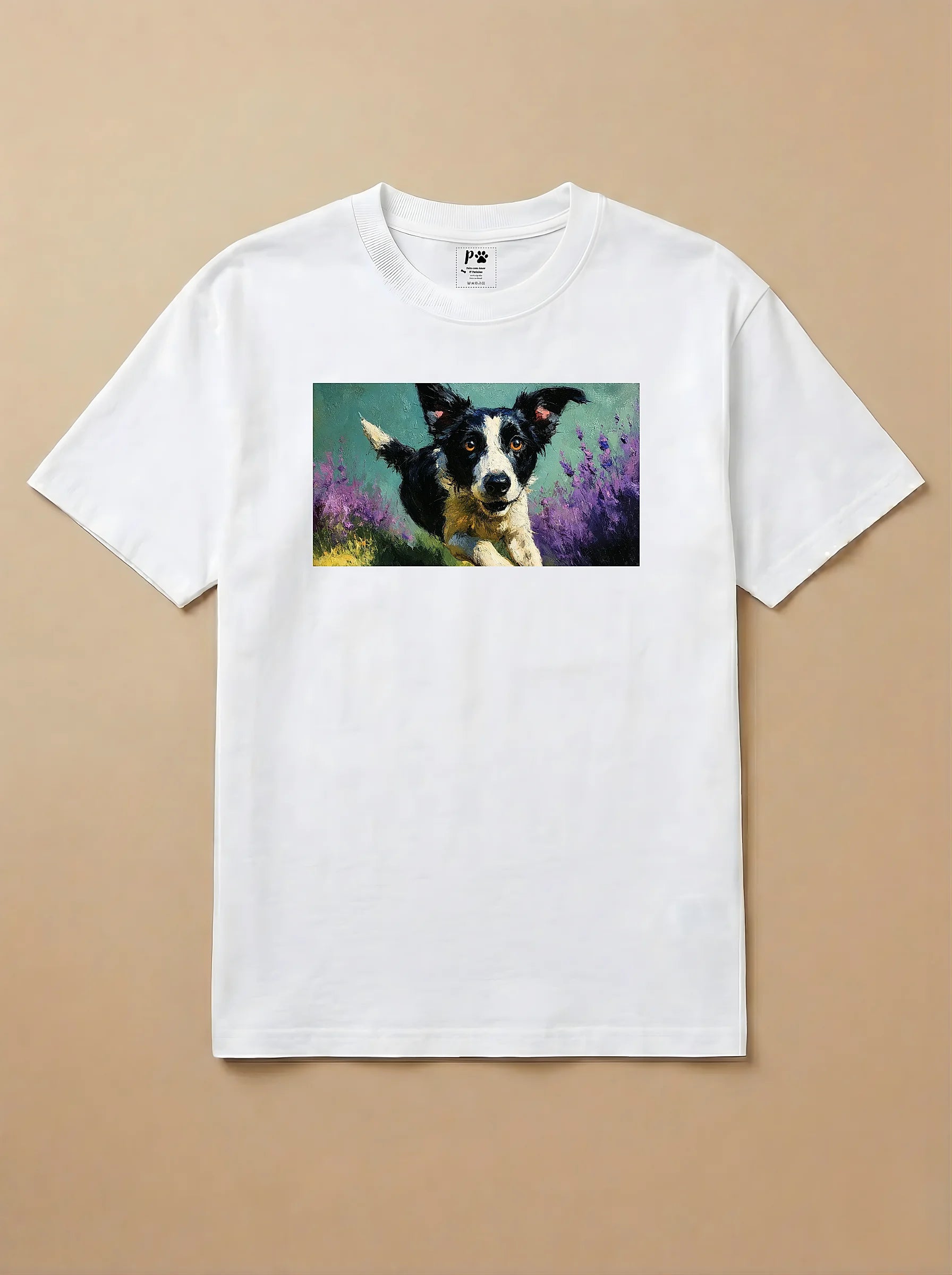 Camisa Pets em Impasto - Border Collie