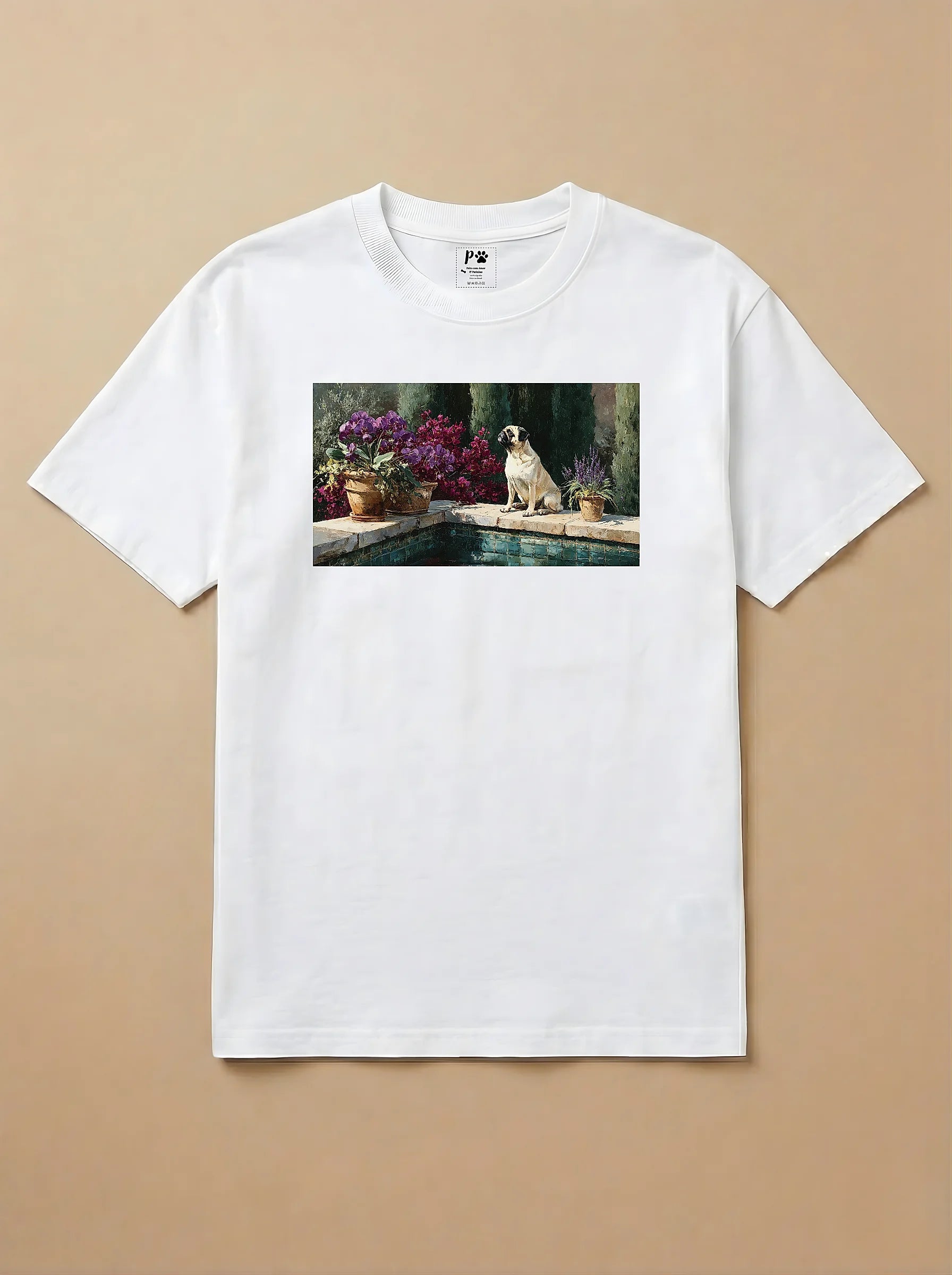 Camisa Pets em Impasto - Pug