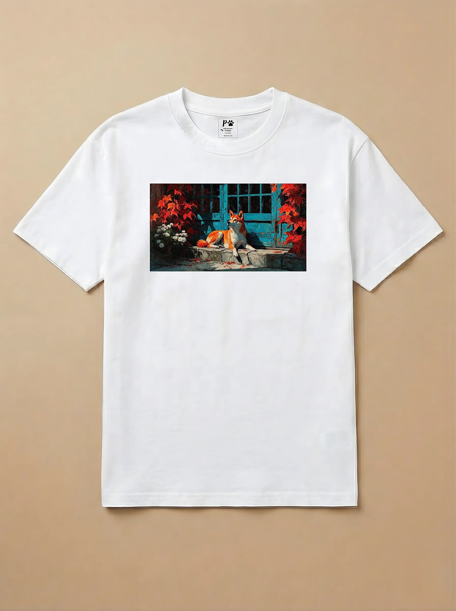 Camisa Pets em Impasto - Shiba Inu