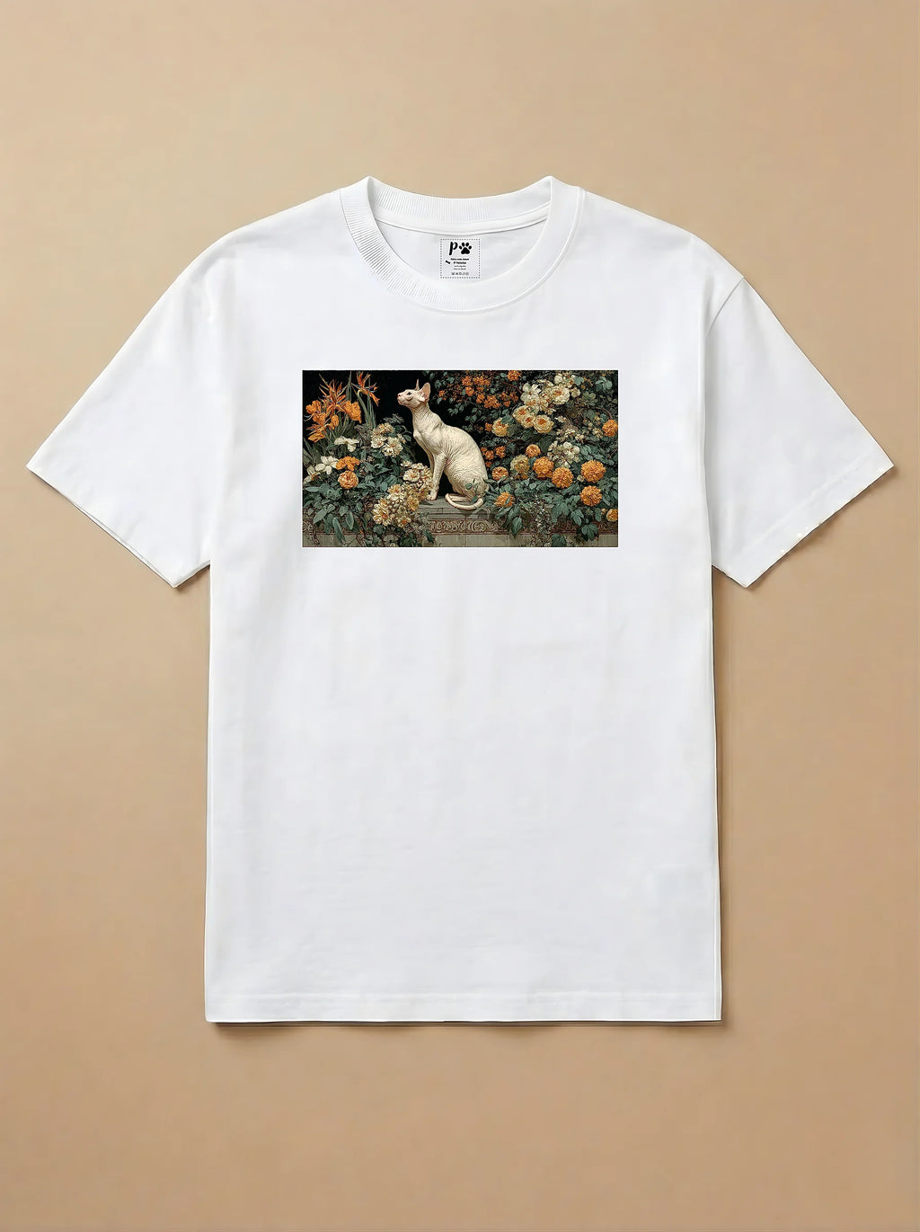 Camisa Pets em Impasto - Gato Sphynx