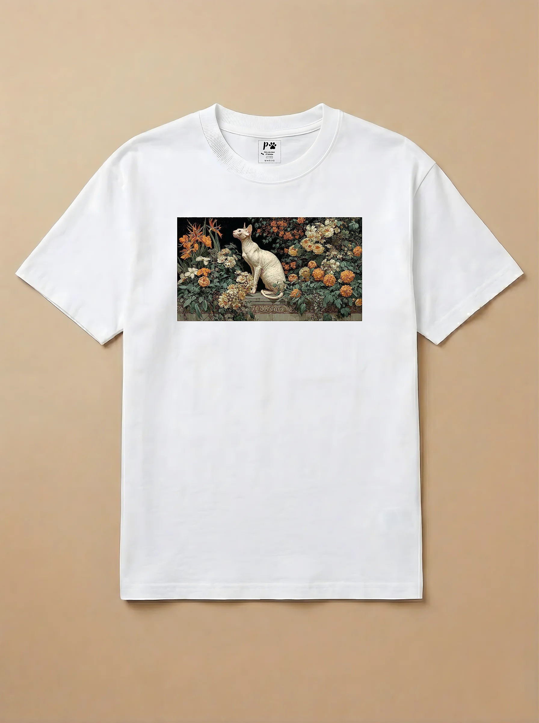 Camisa Pets em Impasto - Gato Sphynx