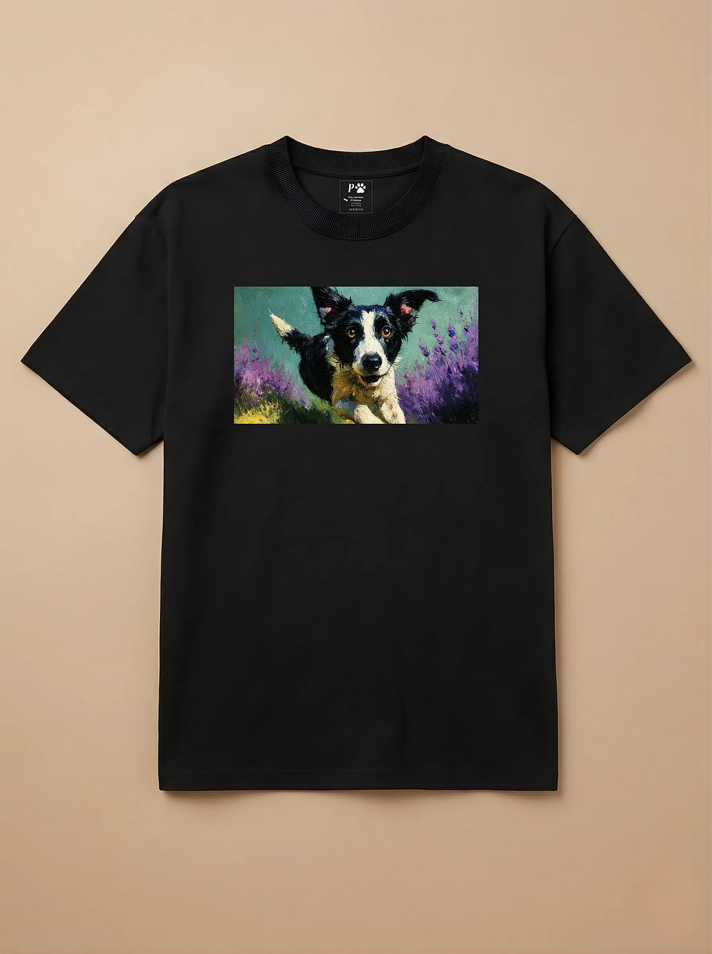 Camisa Pets em Impasto - Border Collie