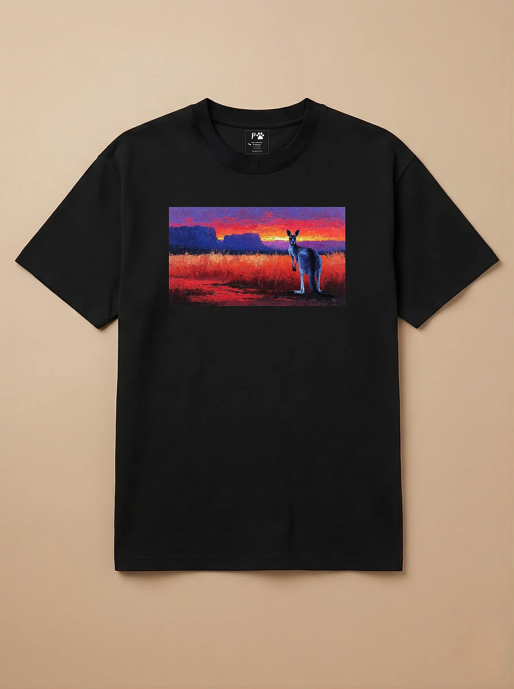 Camisa Pets em Impasto - Canguru