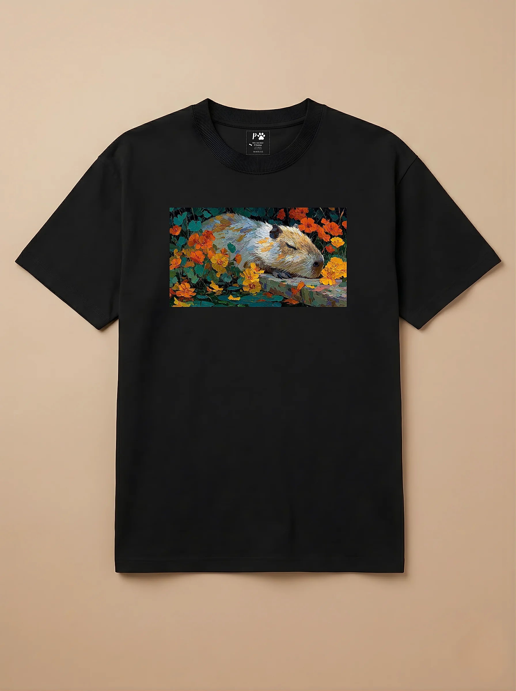 Camisa Pets em Impasto - Capivara