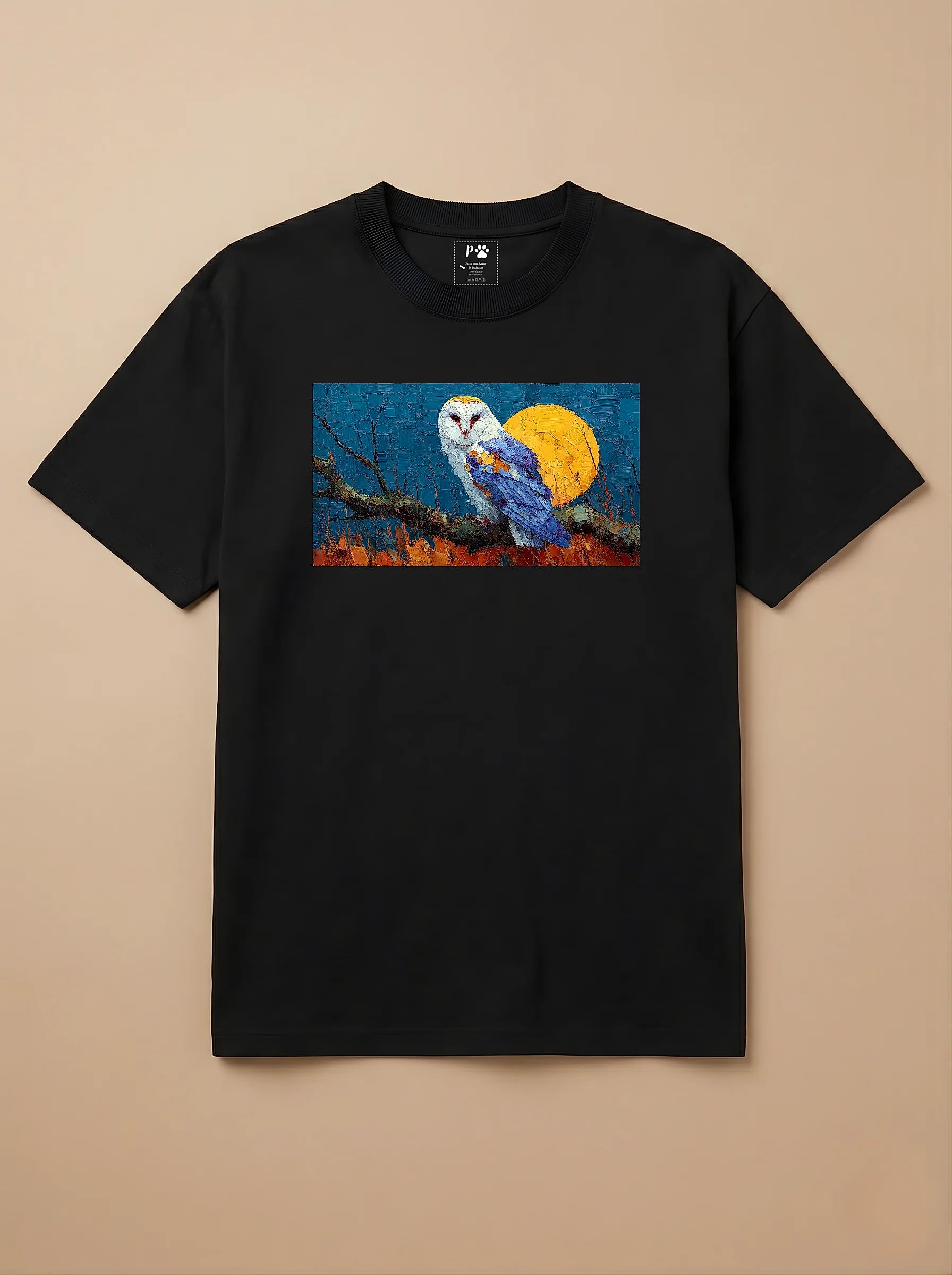 Camisa Pets em Impasto - Coruja