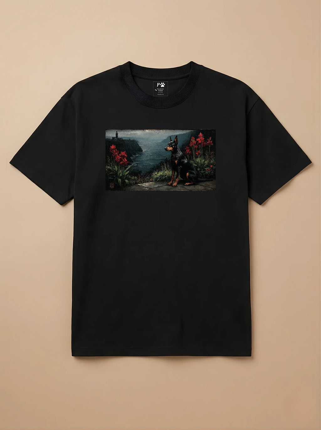 Camisa Pets em Impasto - Dobermann