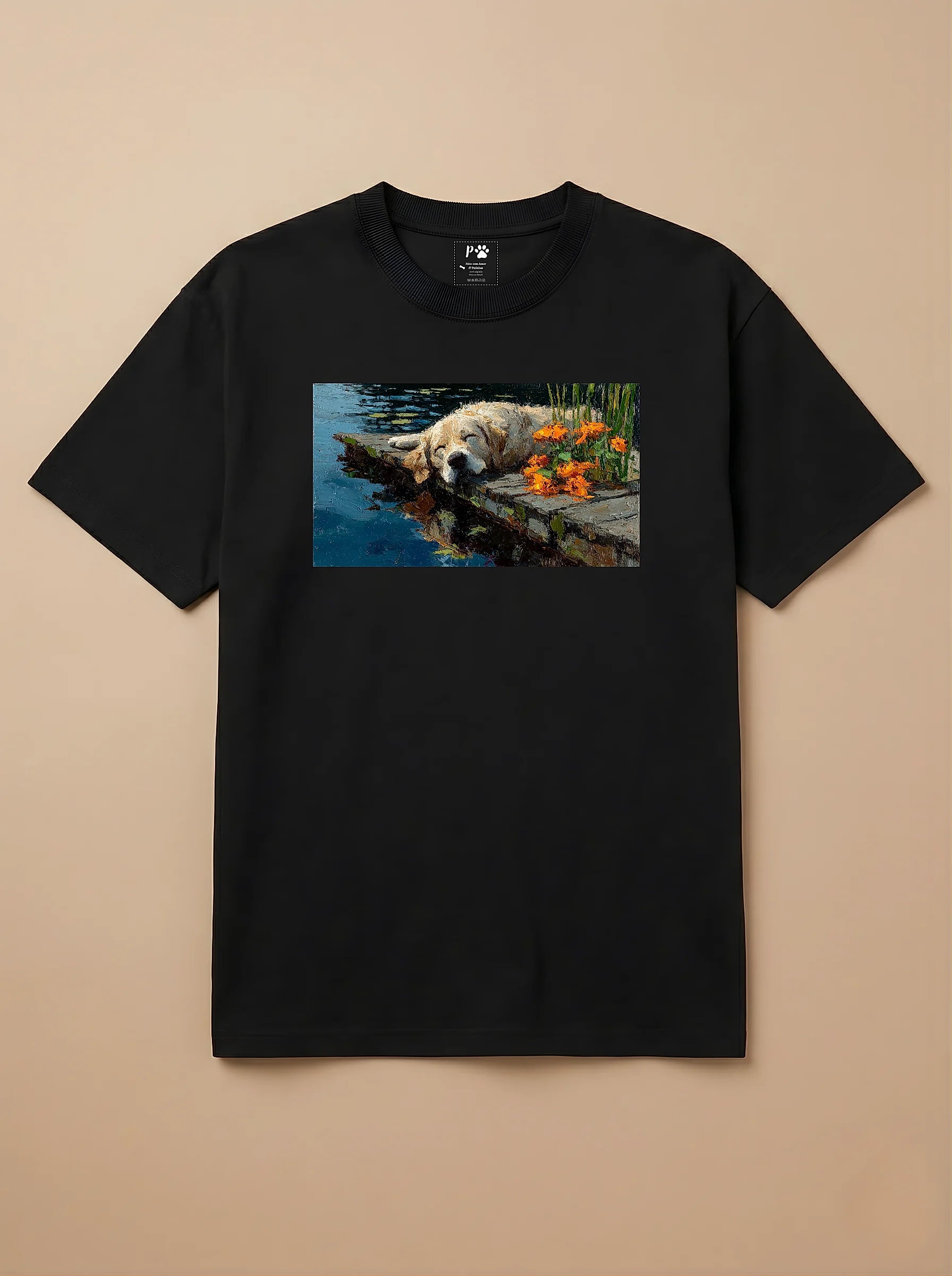 Camisa Pets em Impasto - Golden