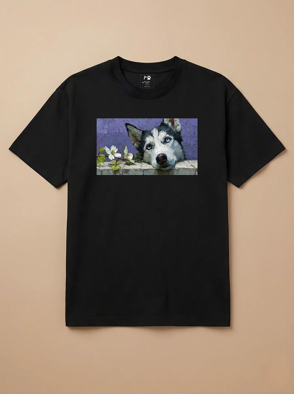 Camisa Pets em Impasto - Husky
