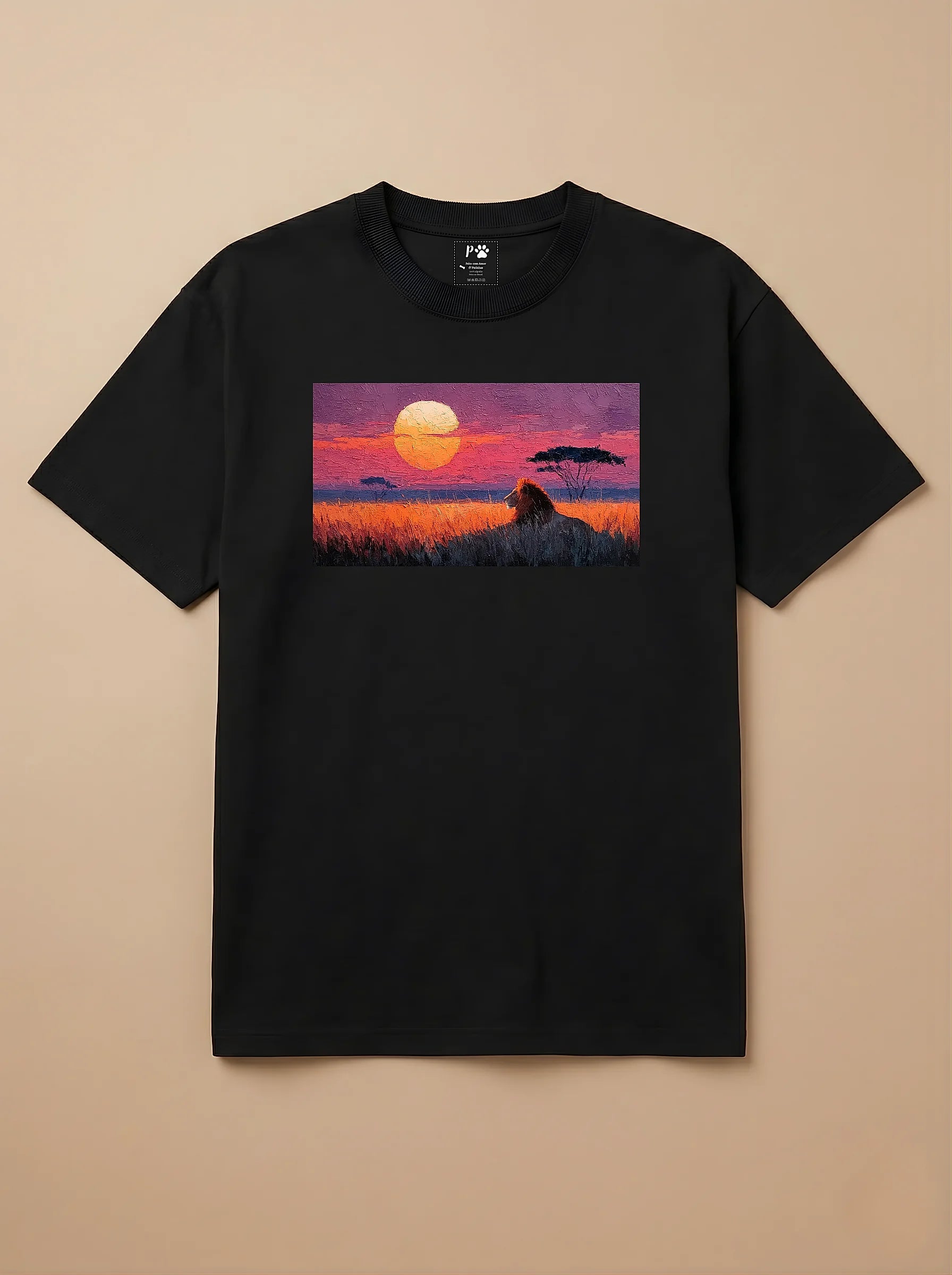 Camisa Pets em Impasto - Leão