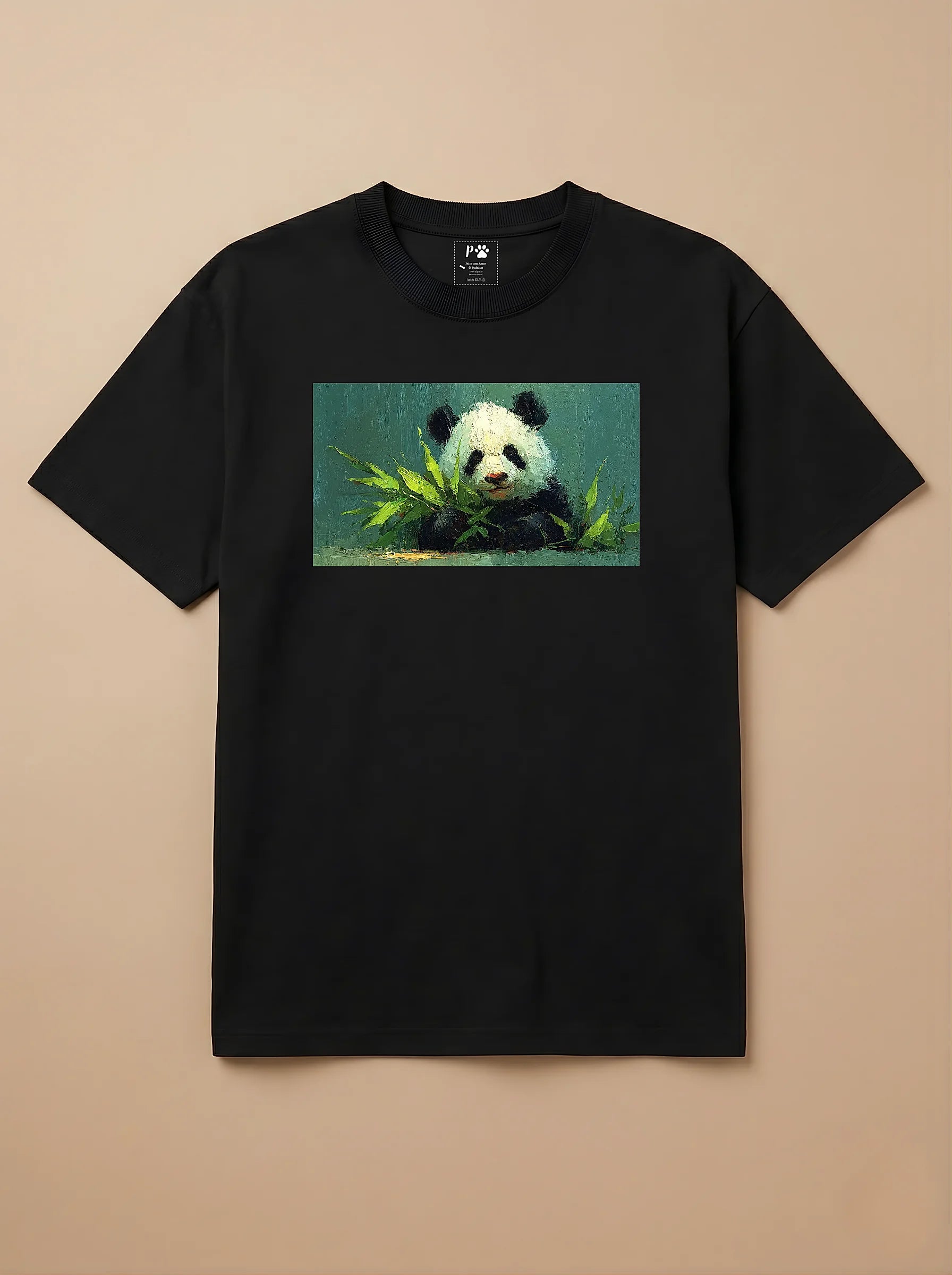 Camisa Pets em Impasto - Panda