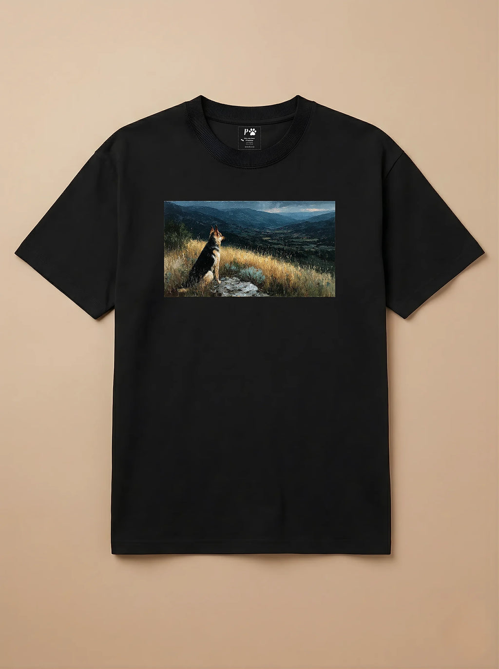 Camisa Pets em Impasto - Pastor Alemão