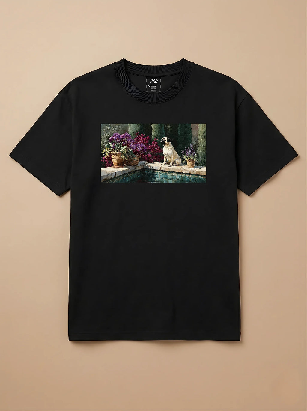 Camisa Pets em Impasto - Pug