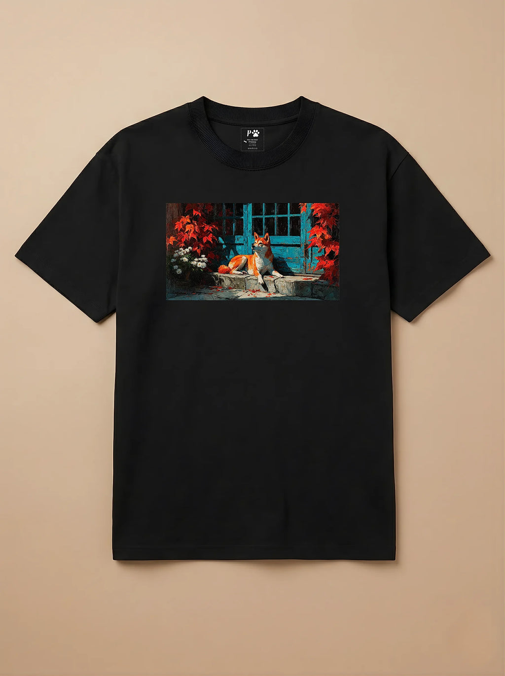 Camisa Pets em Impasto - Shiba Inu