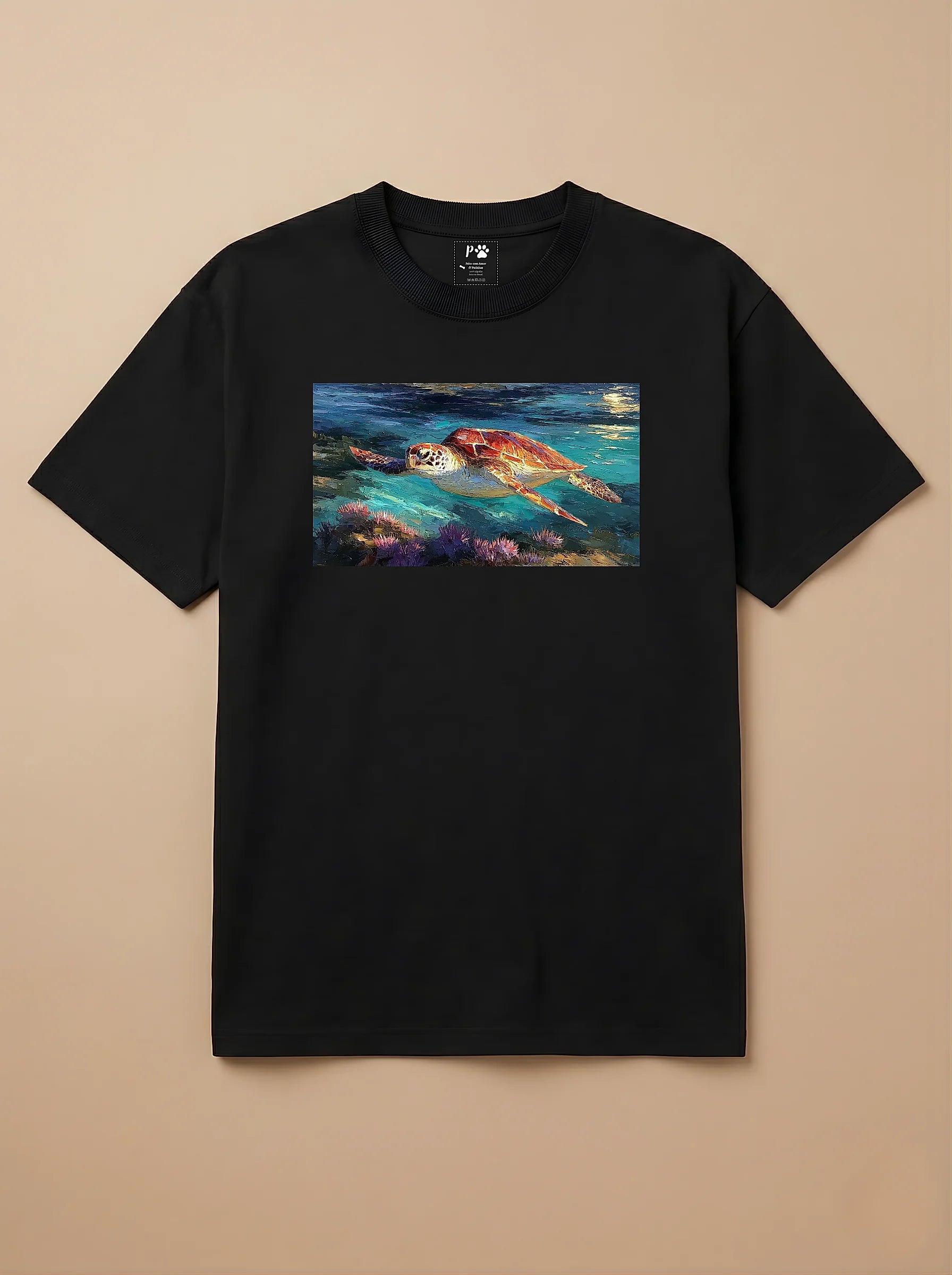 Camisa Pets em Impasto - Tartaruga