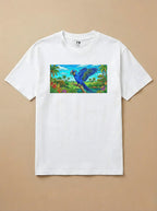 Camisa Pets em Giz - Arara Azul