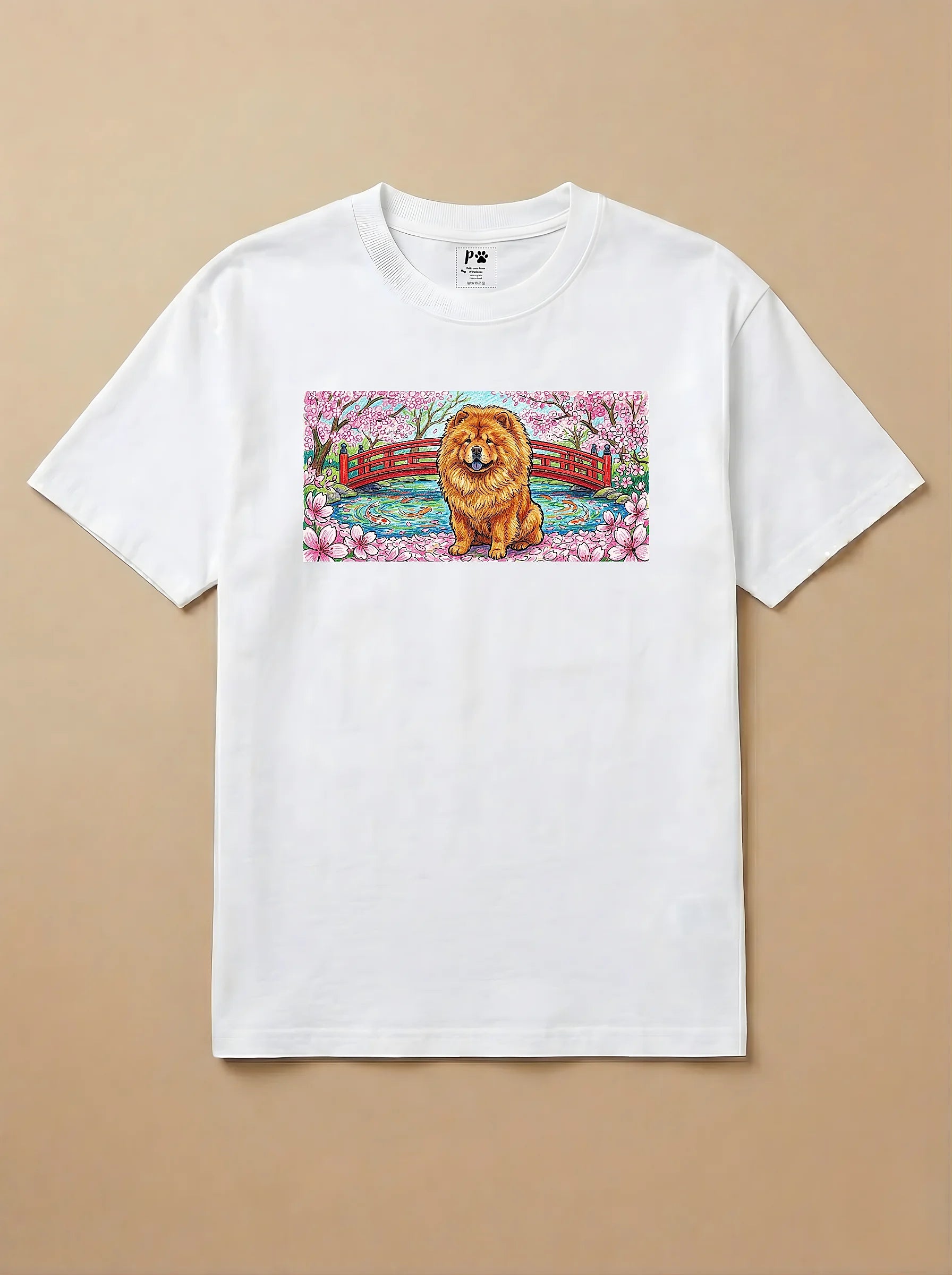 Camisa Pets em Giz - Chow Chow