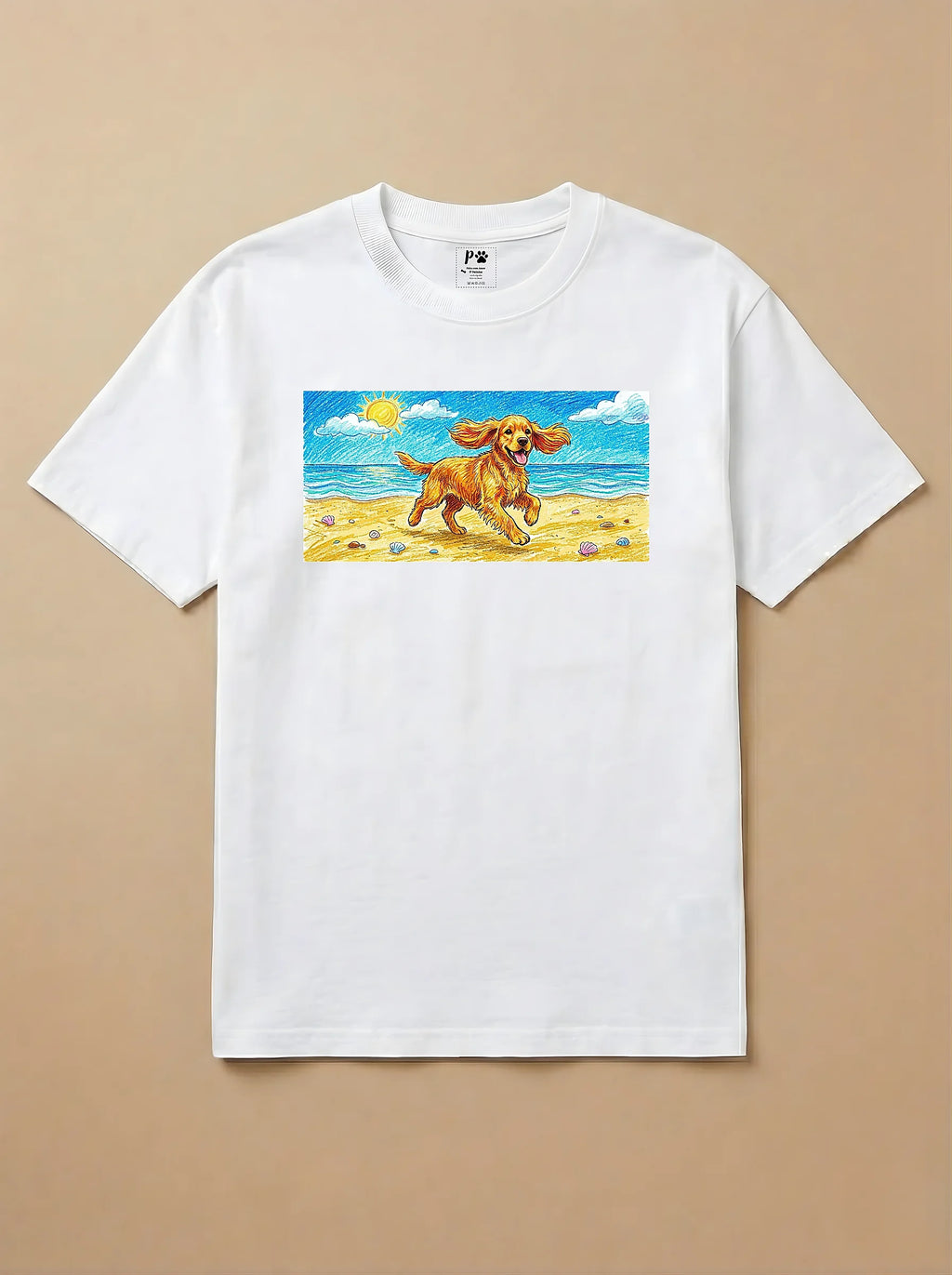 Camisa Pets em Giz - Cocker Spaniel