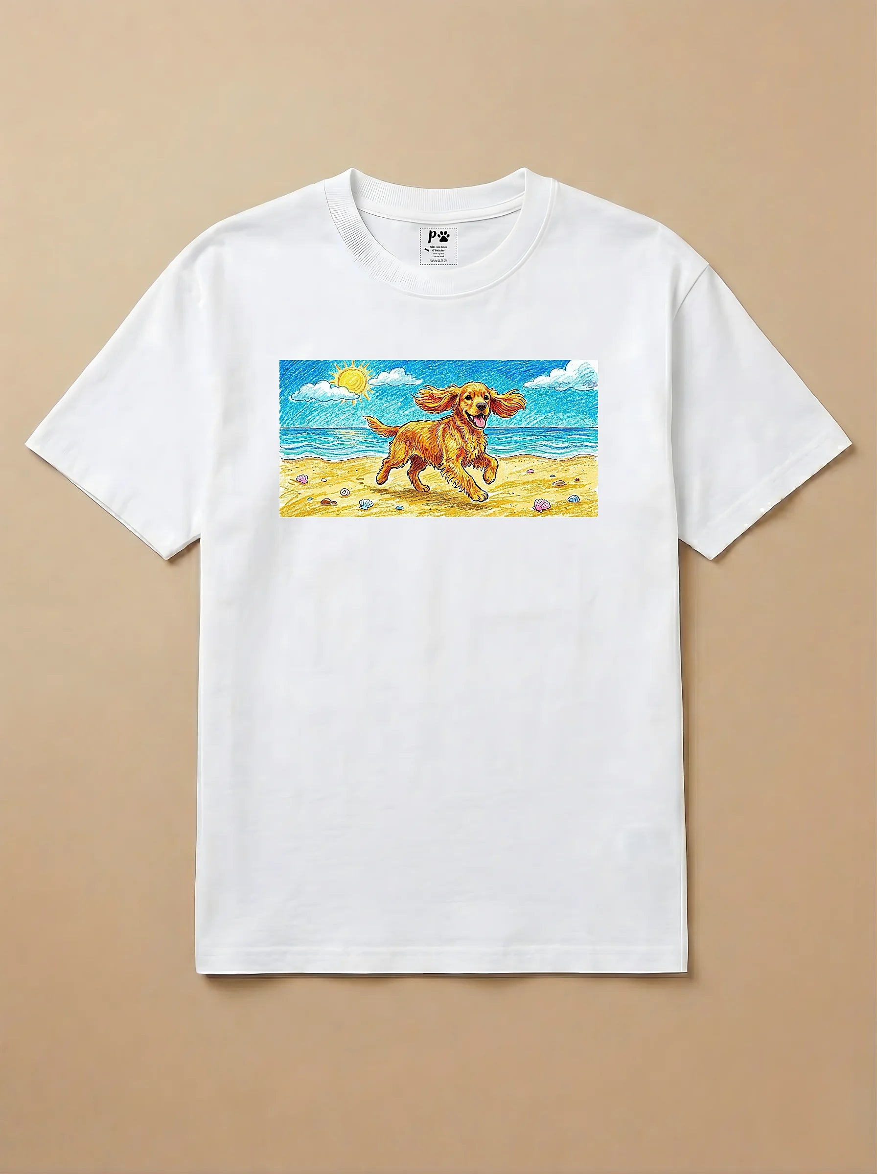 Camisa Pets em Giz - Cocker Spaniel
