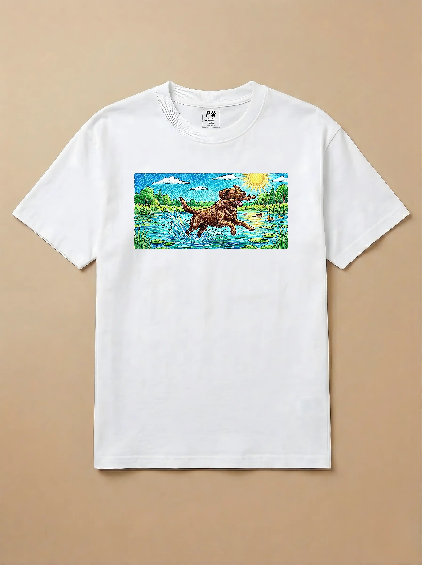 Camisa Pets em Giz - Labrador