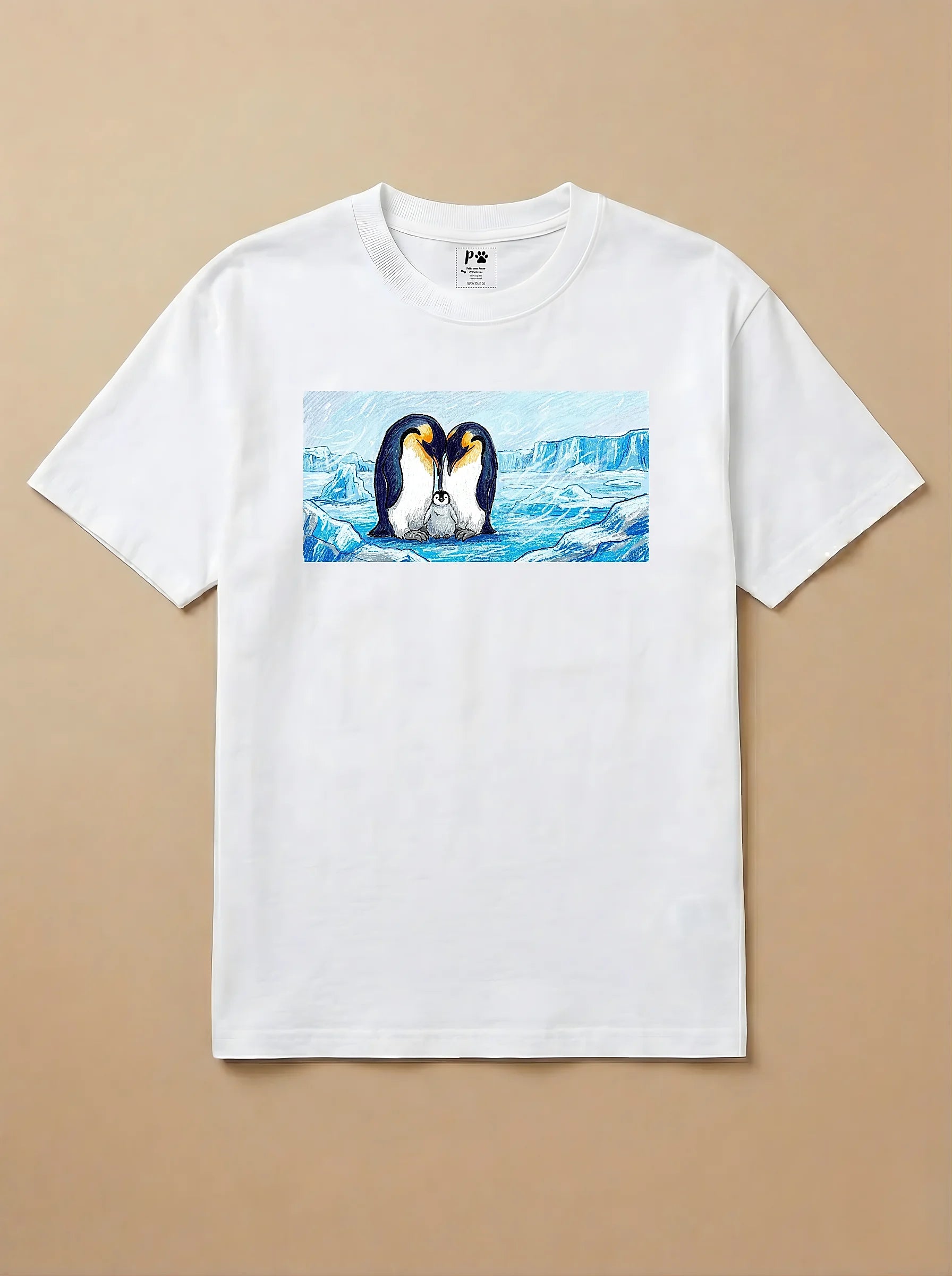 Camisa Pets em Giz - Pinguim