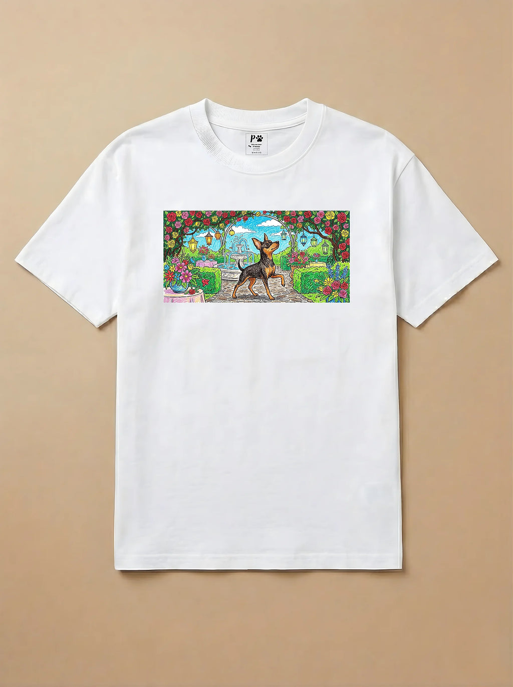Camisa Pets em Giz - Pinscher