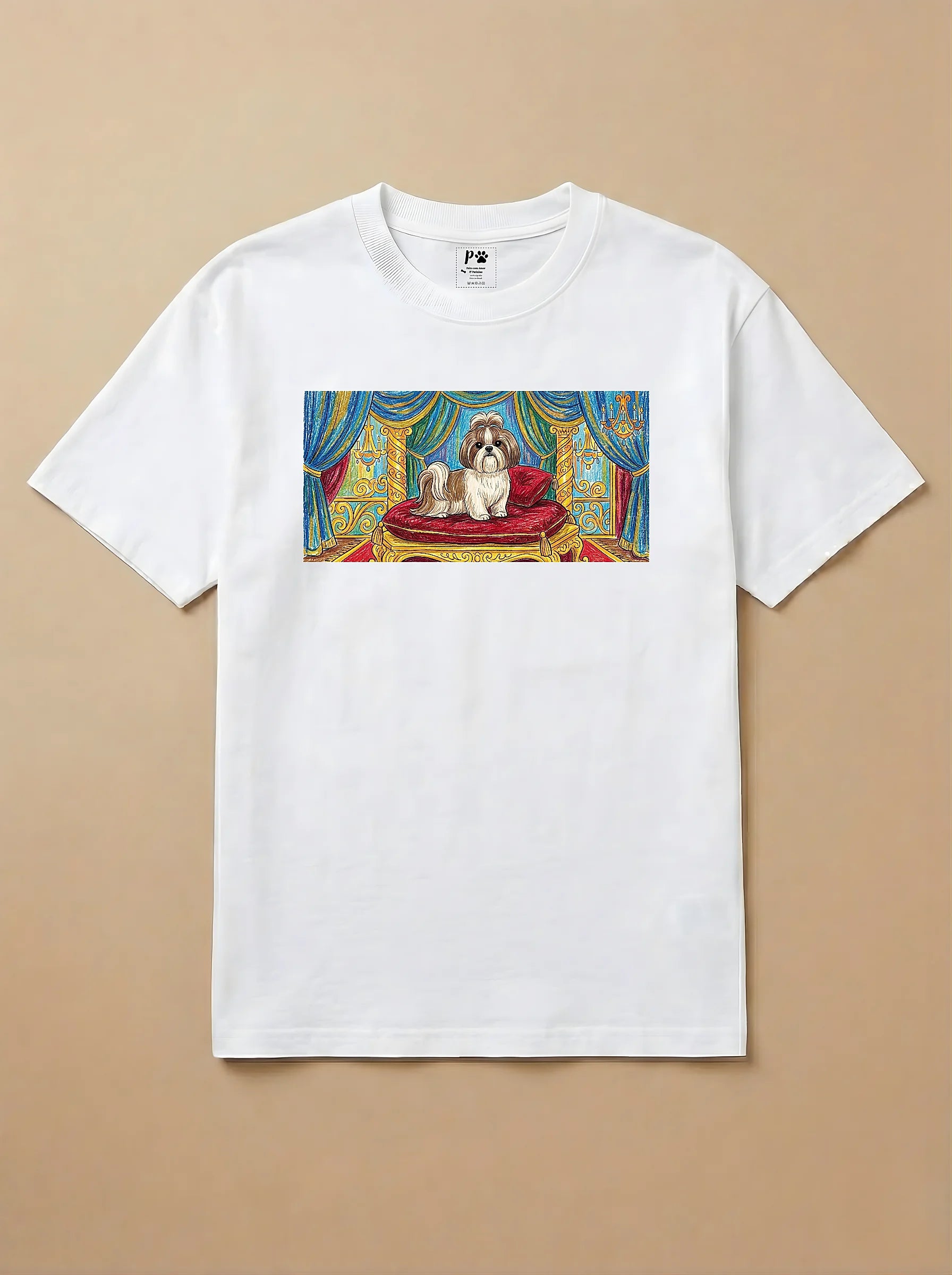 Camisa Pets em Giz - Shih Tzu