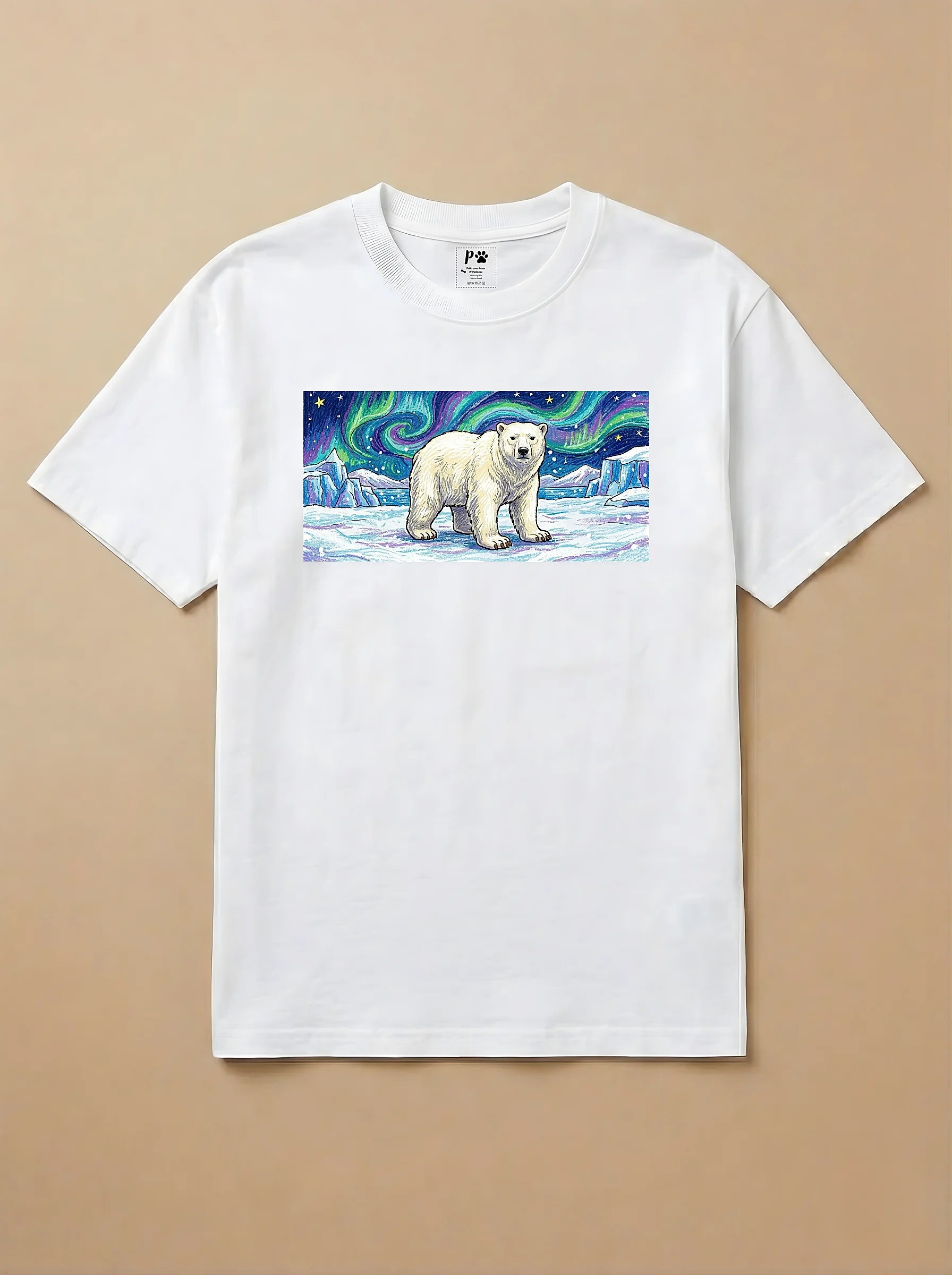 Camisa Pets em Giz - Urso Polar