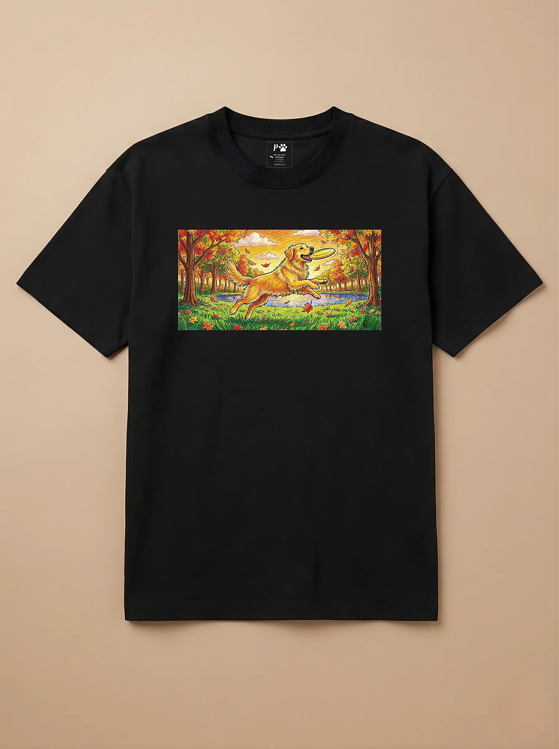 Camisa Pets em Giz - Golden