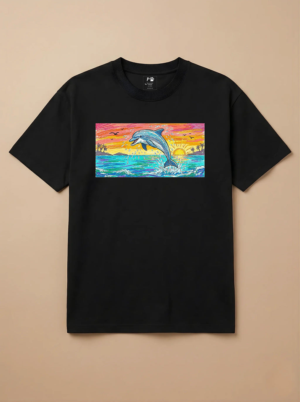 Camisa Pets em Giz - Golfinho