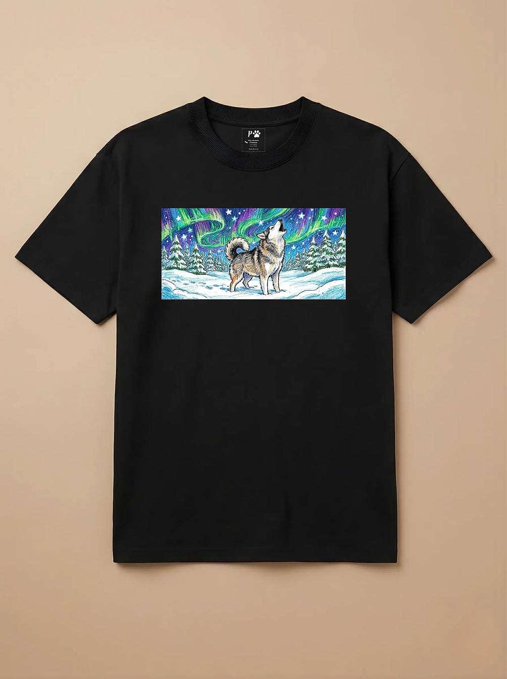 Camisa Pets em Giz - Husky