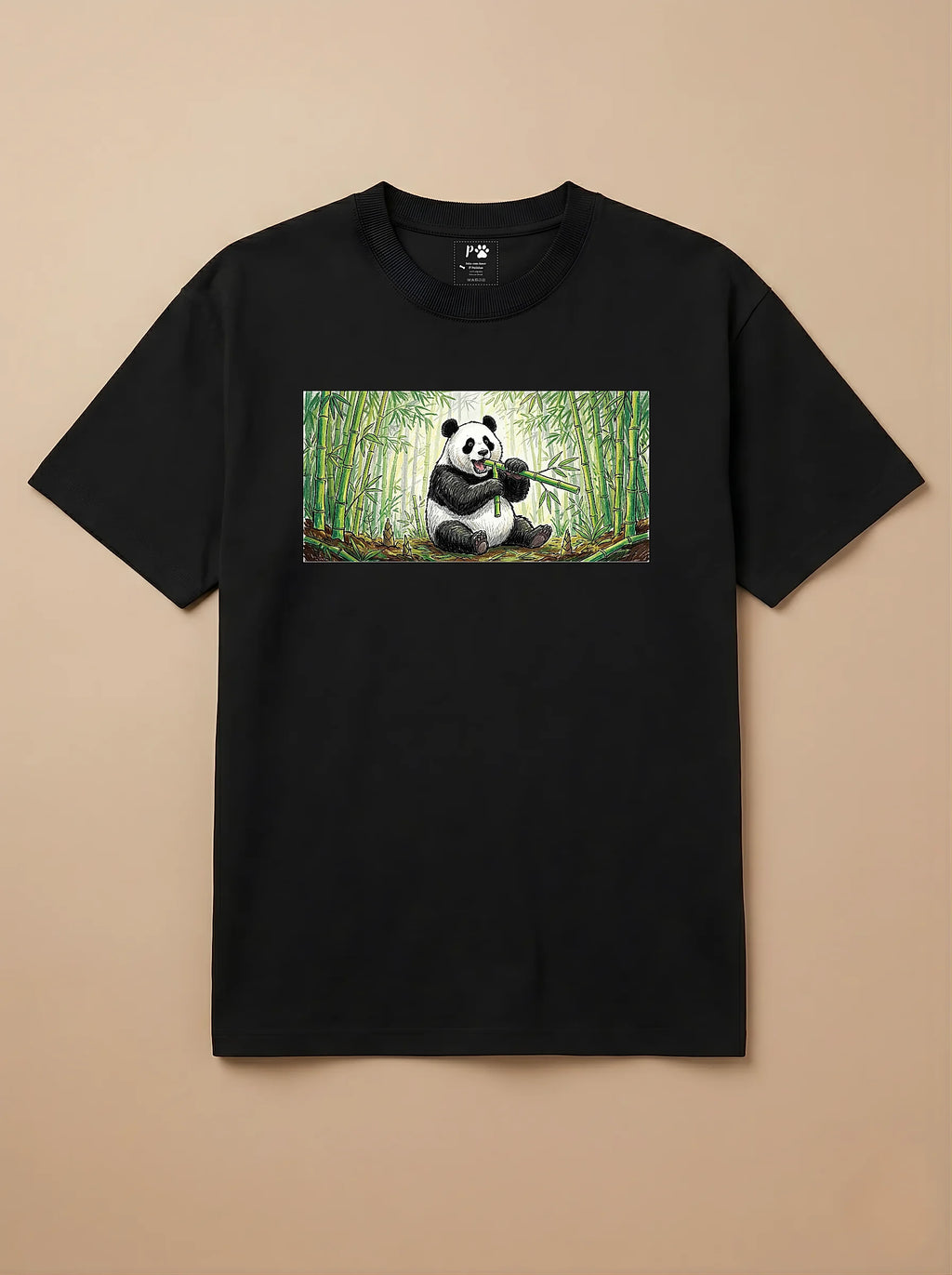 Camisa Pets em Giz - Panda
