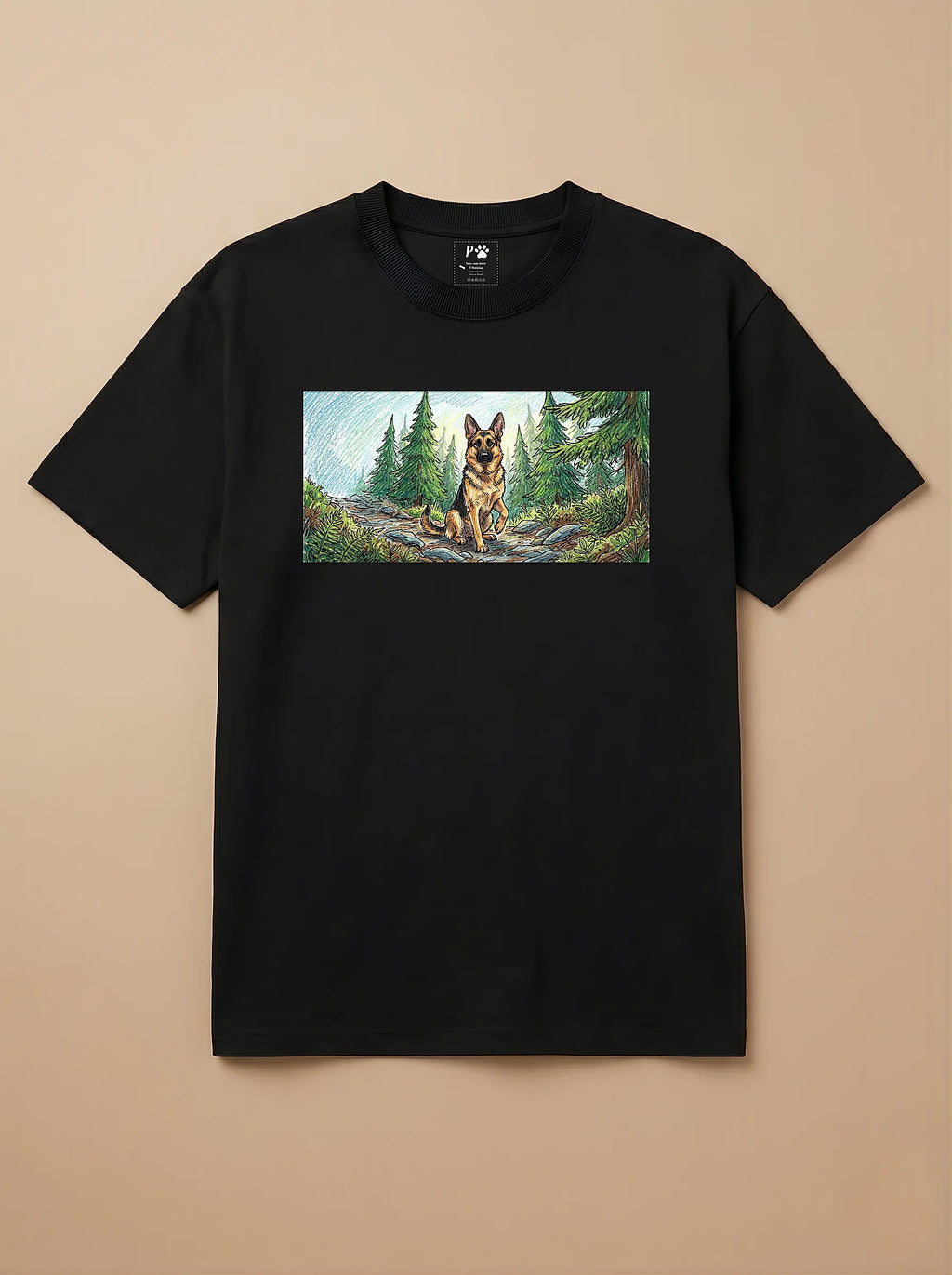Camisa Pets em Giz - Pastor Alemão