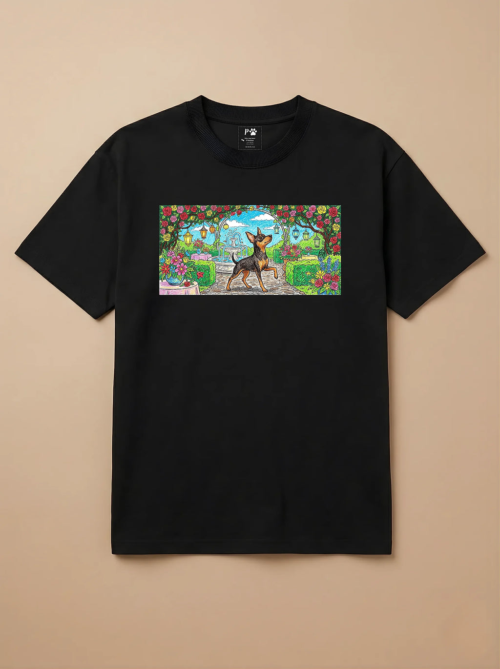Camisa Pets em Giz - Pinscher