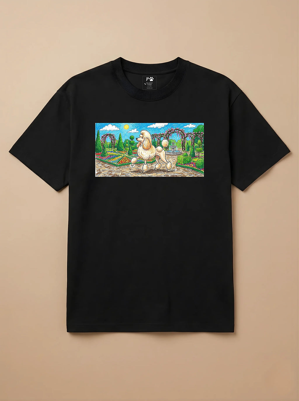 Camisa Pets em Giz - Poodle