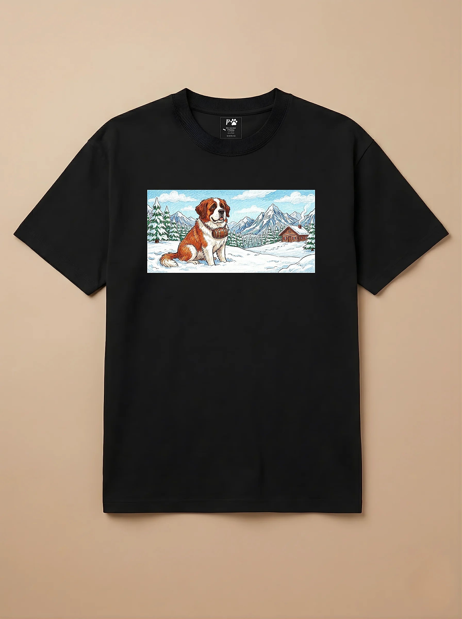 Camisa Pets em Giz - São Bernardo
